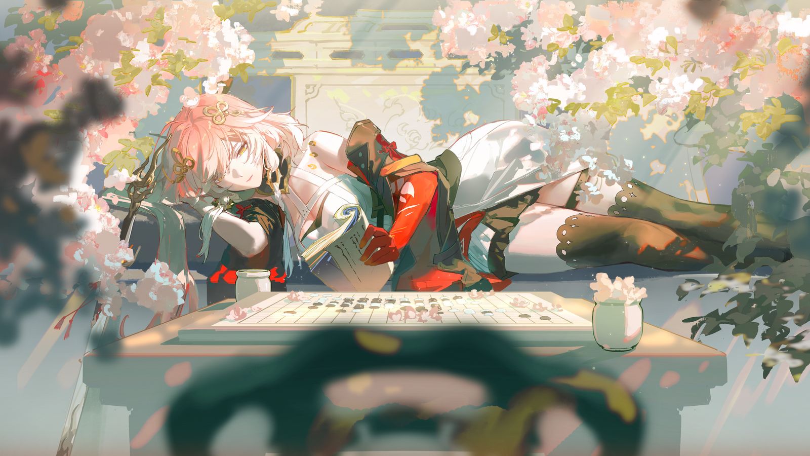 长离 落子插画图片壁纸