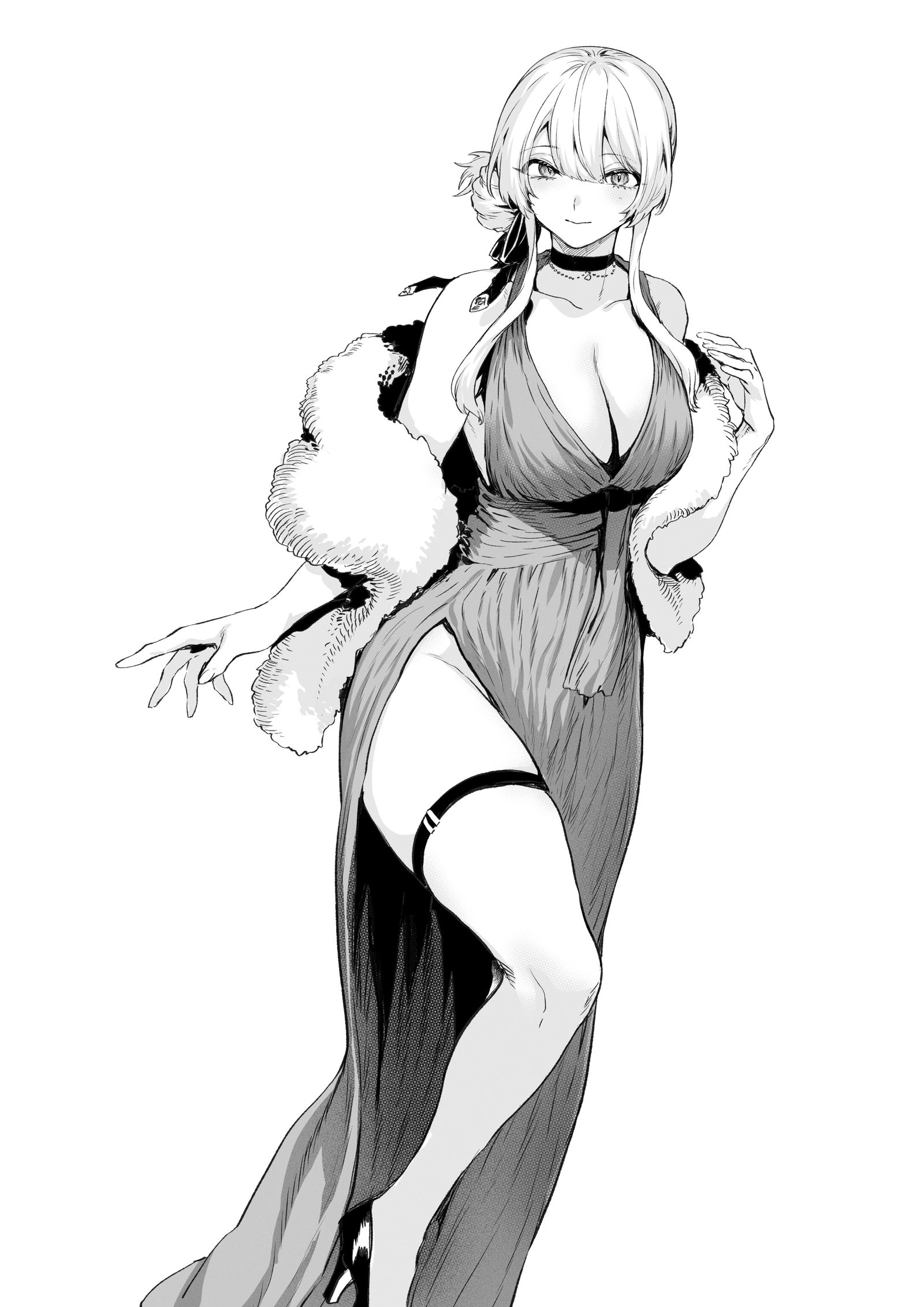 穿着派对礼服的卡特里亚先生插画图片壁纸
