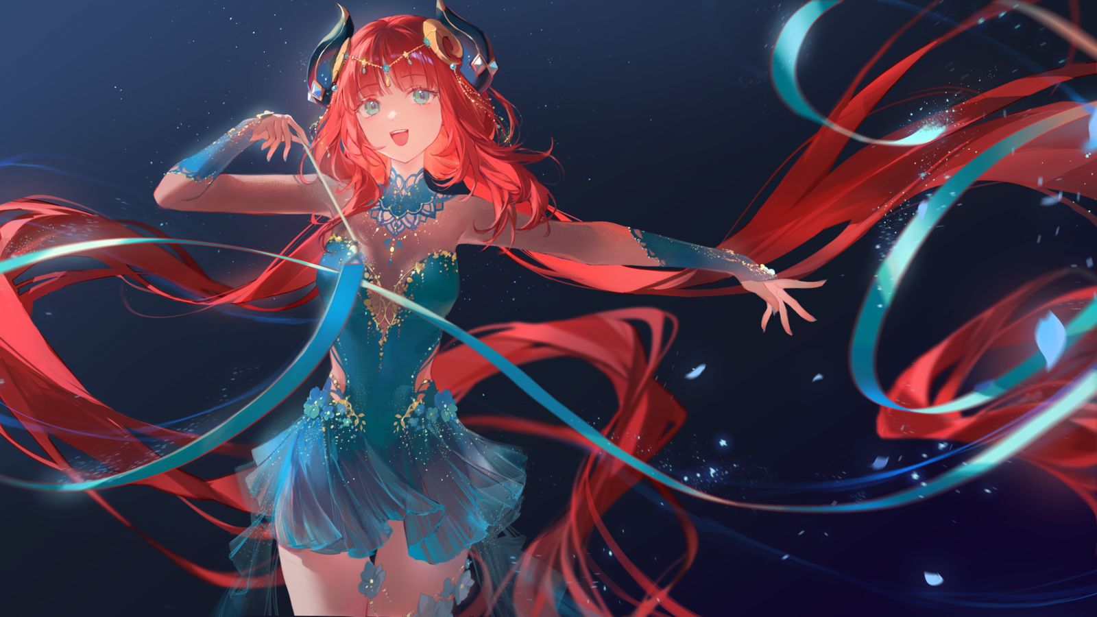 rhythmic gymnastics nilou插画图片壁纸
