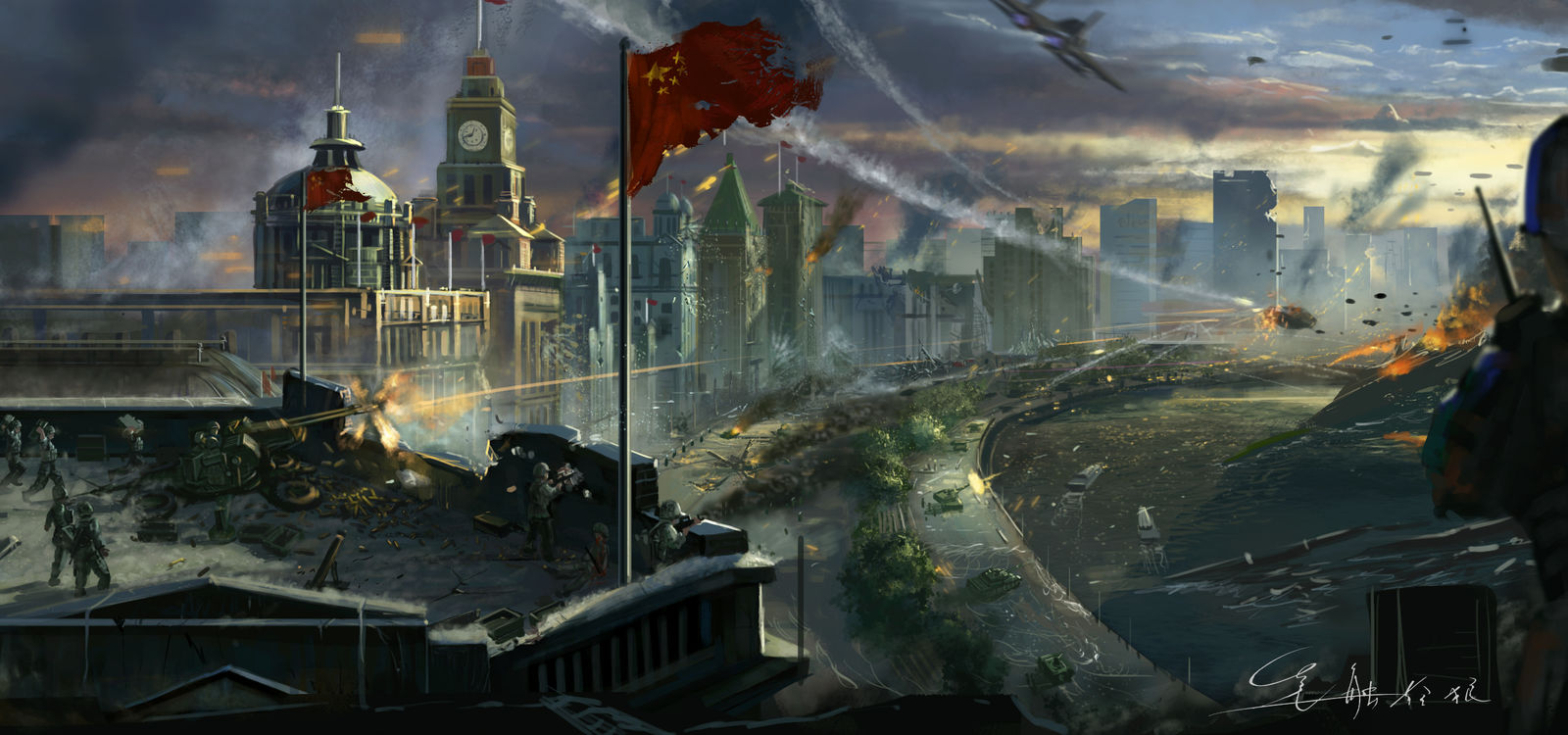 守上海插画图片壁纸