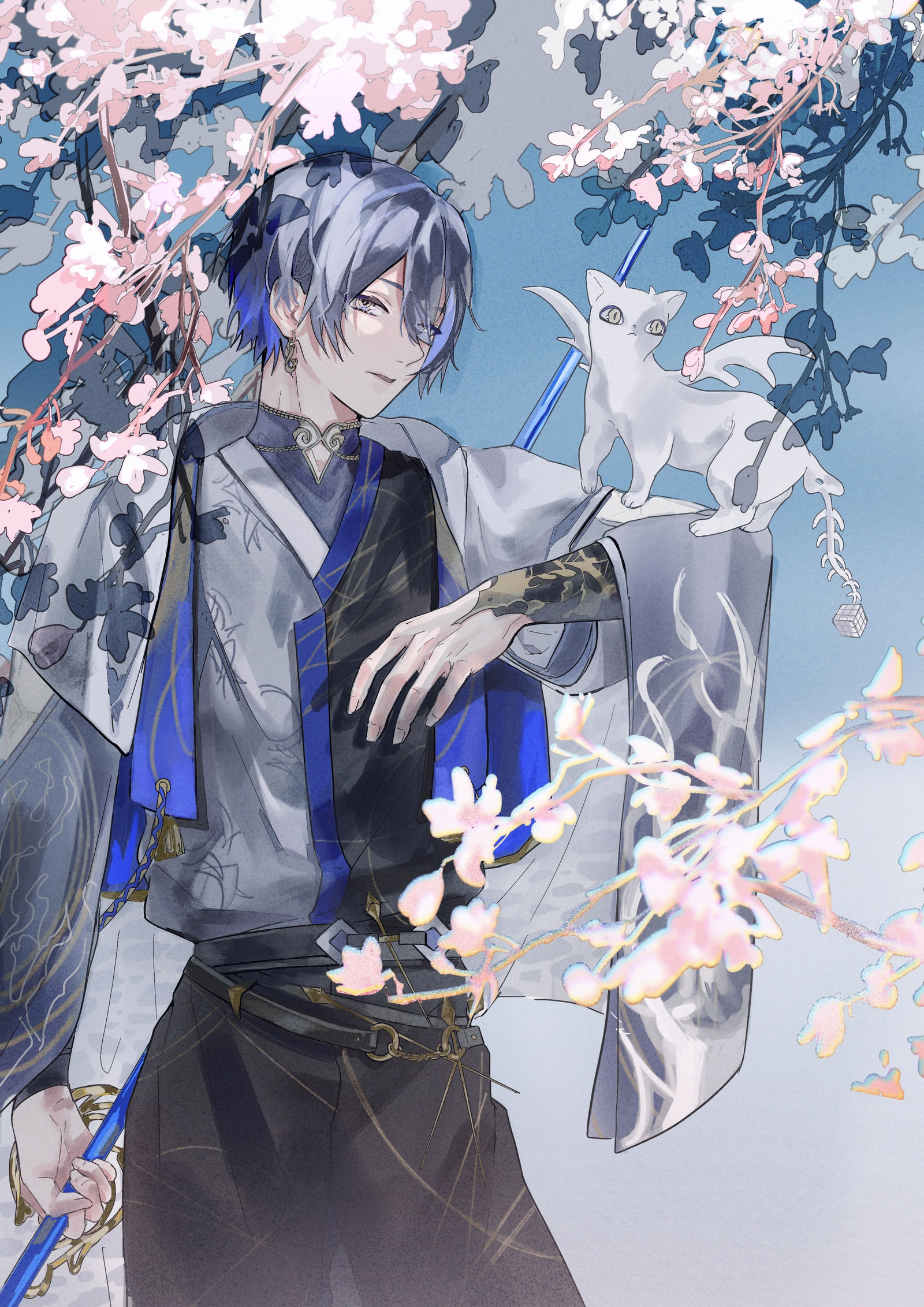 小柳蜡插画图片壁纸