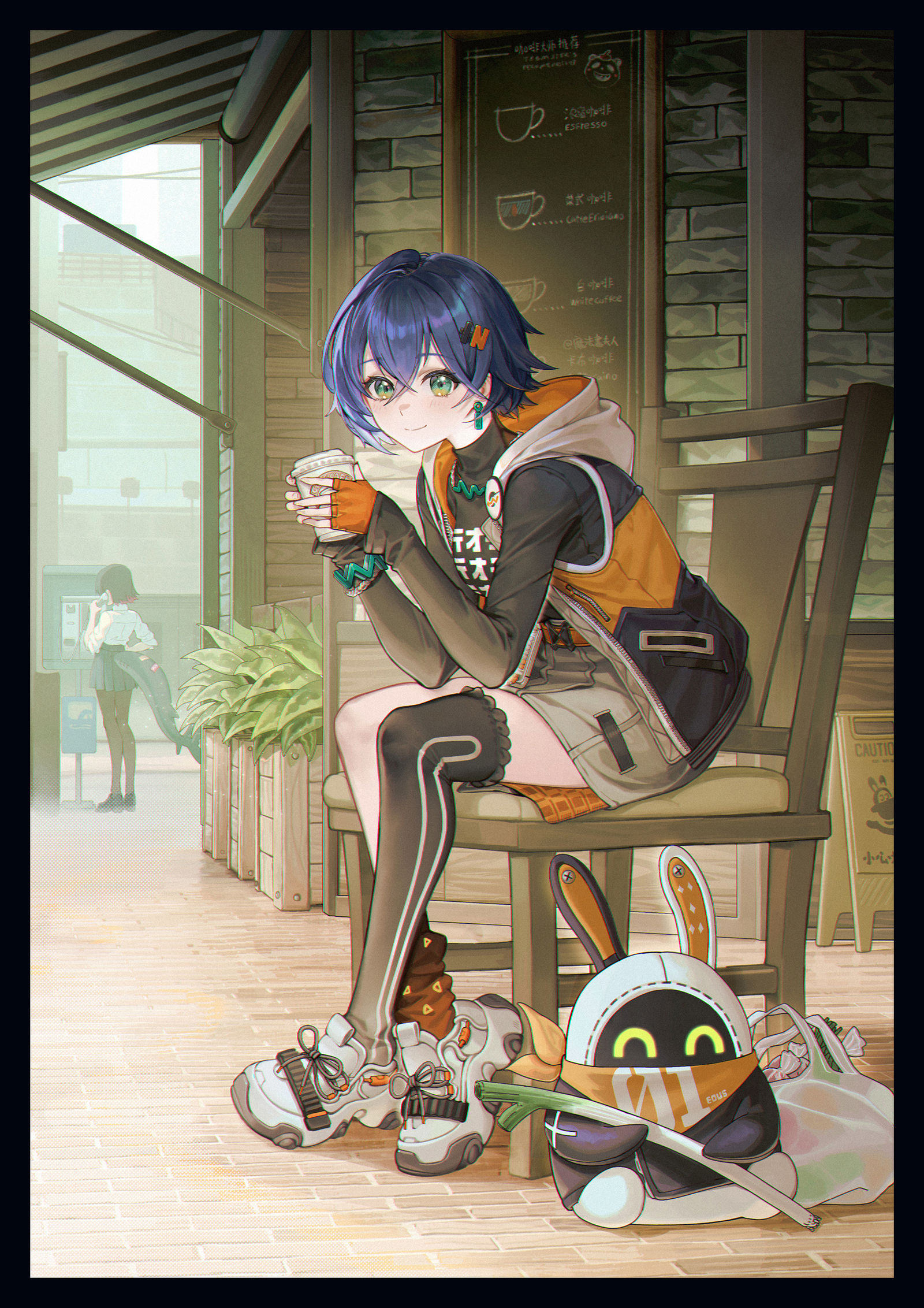 偷懒铃插画图片壁纸
