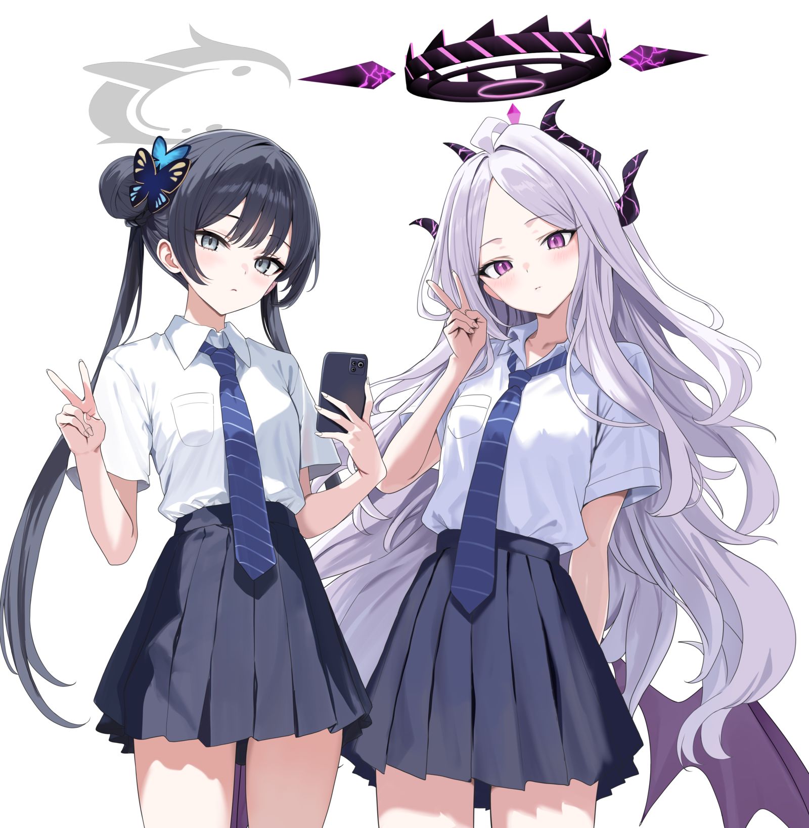 二人插画图片壁纸