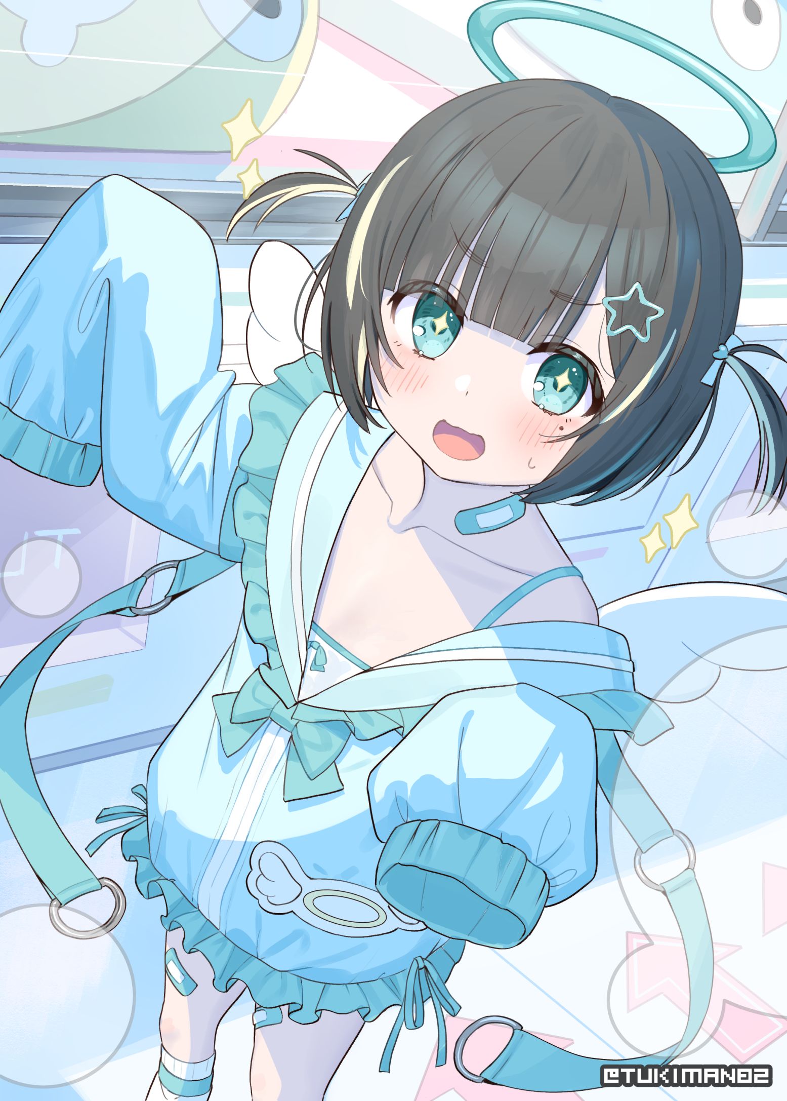 “这个，我想要这个！哥哥！！”插画图片壁纸