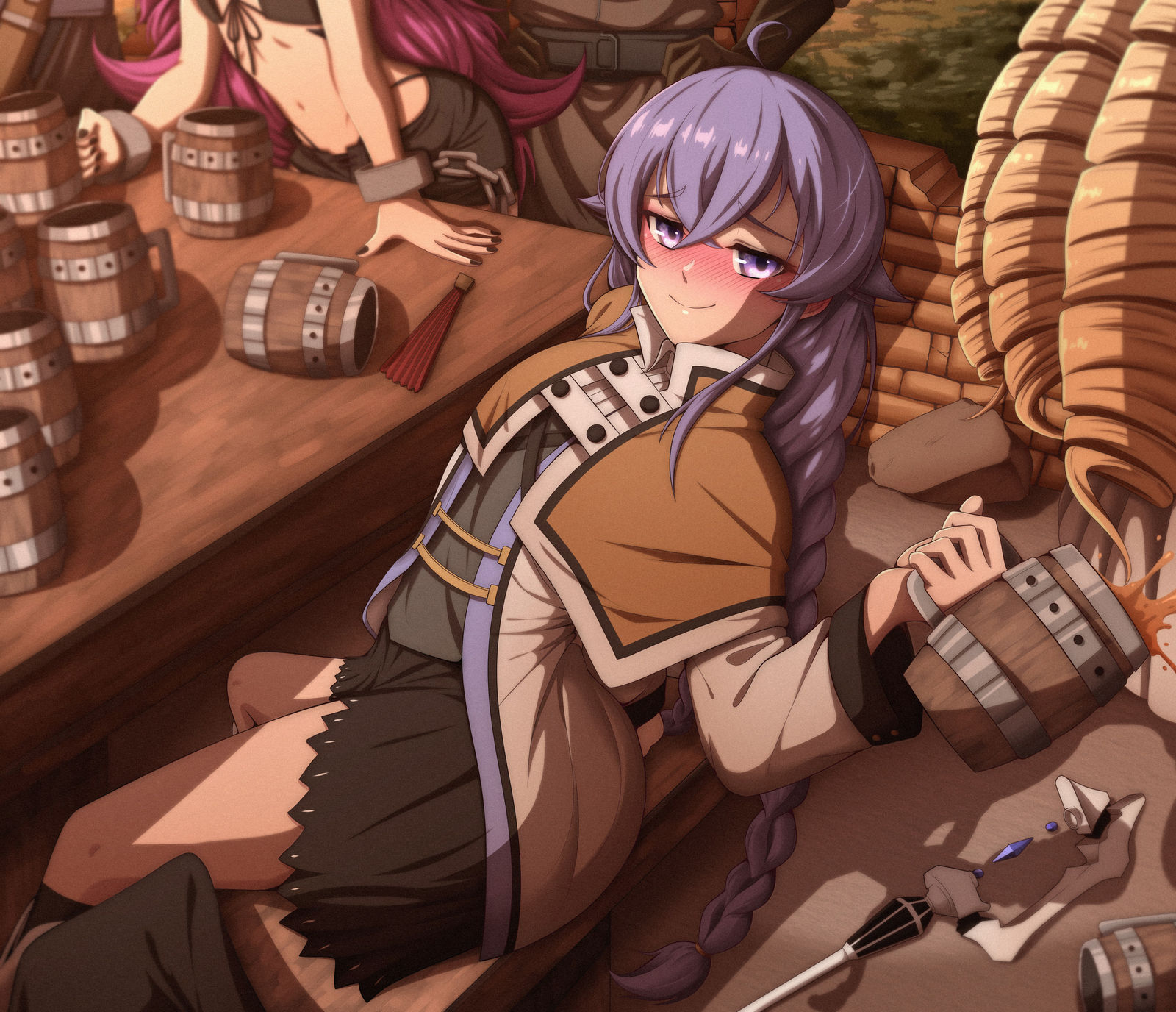 Drunk Roxy插画图片壁纸