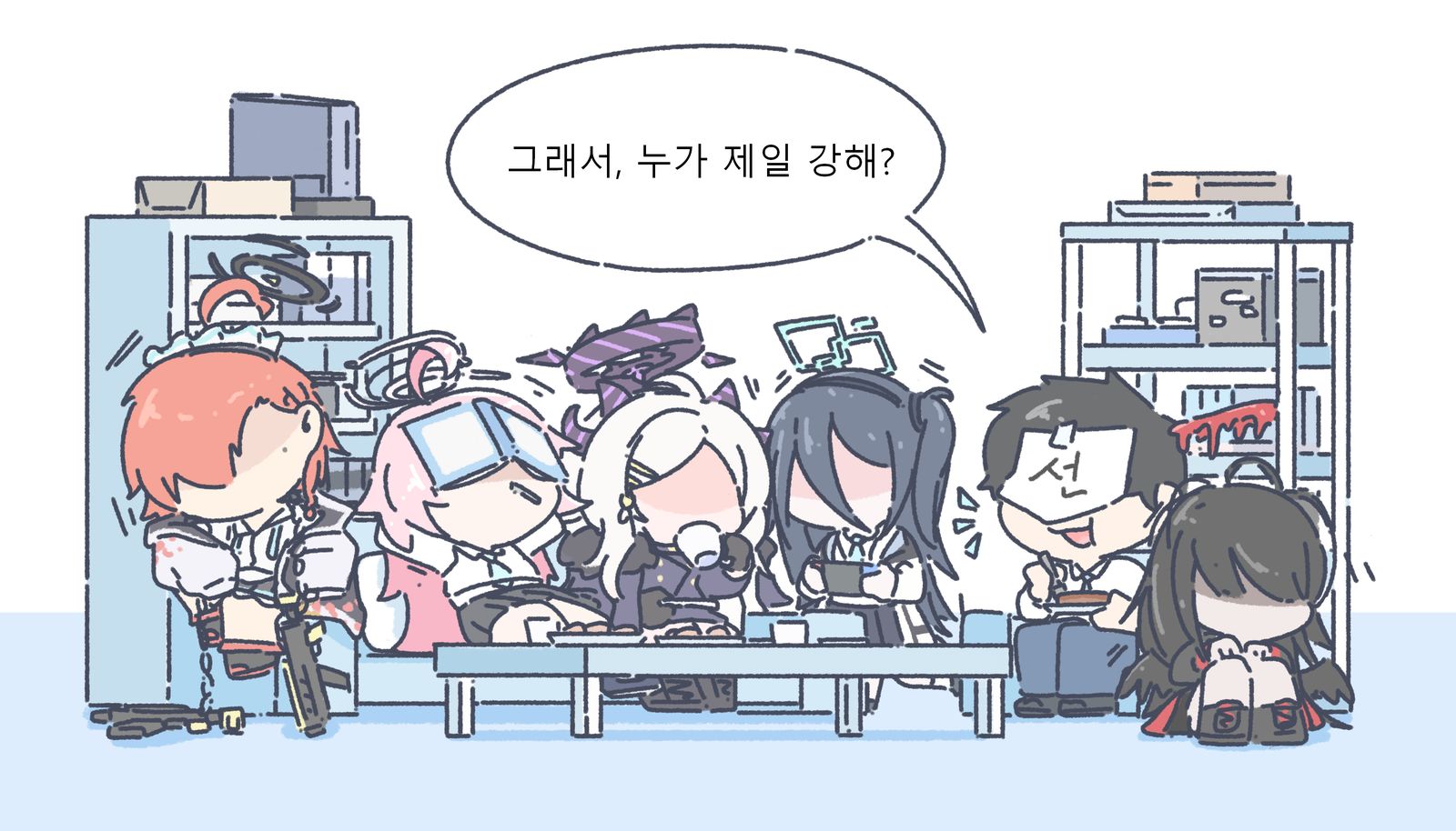 谁最强？插画图片壁纸