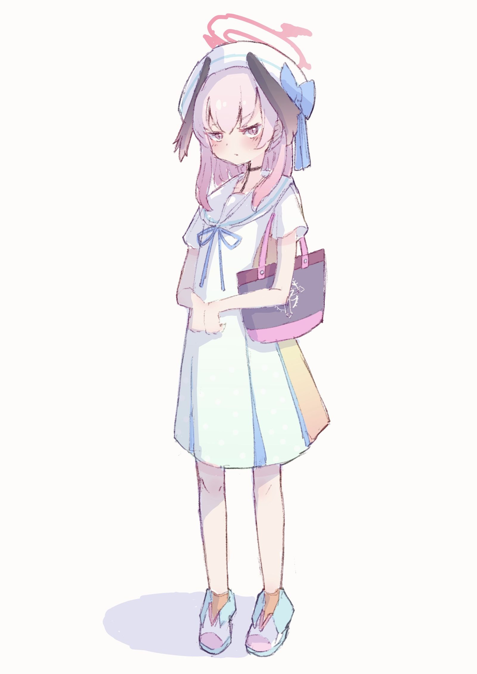 補修部夏私服妄想插画图片壁纸