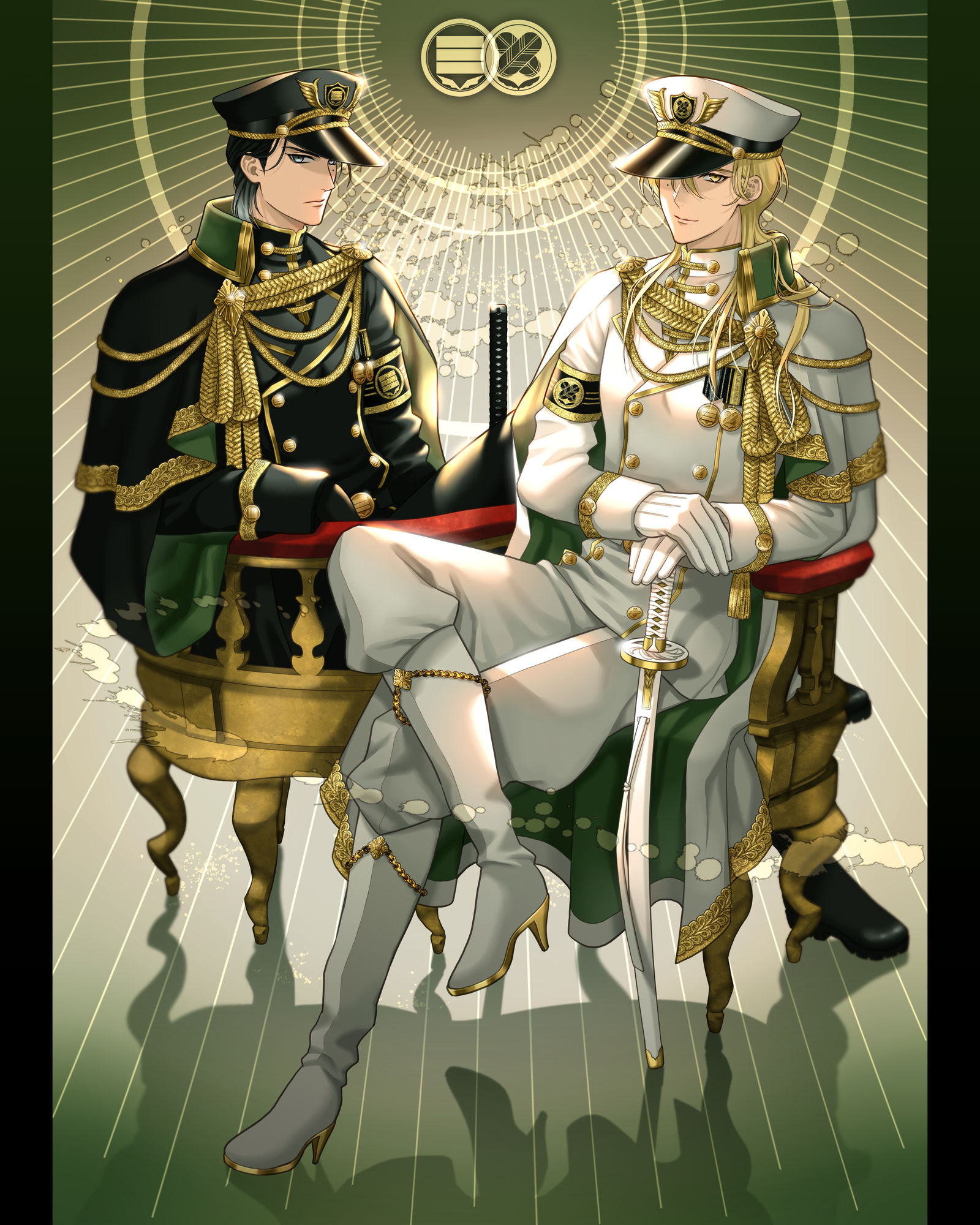 黑色和白色插画图片壁纸