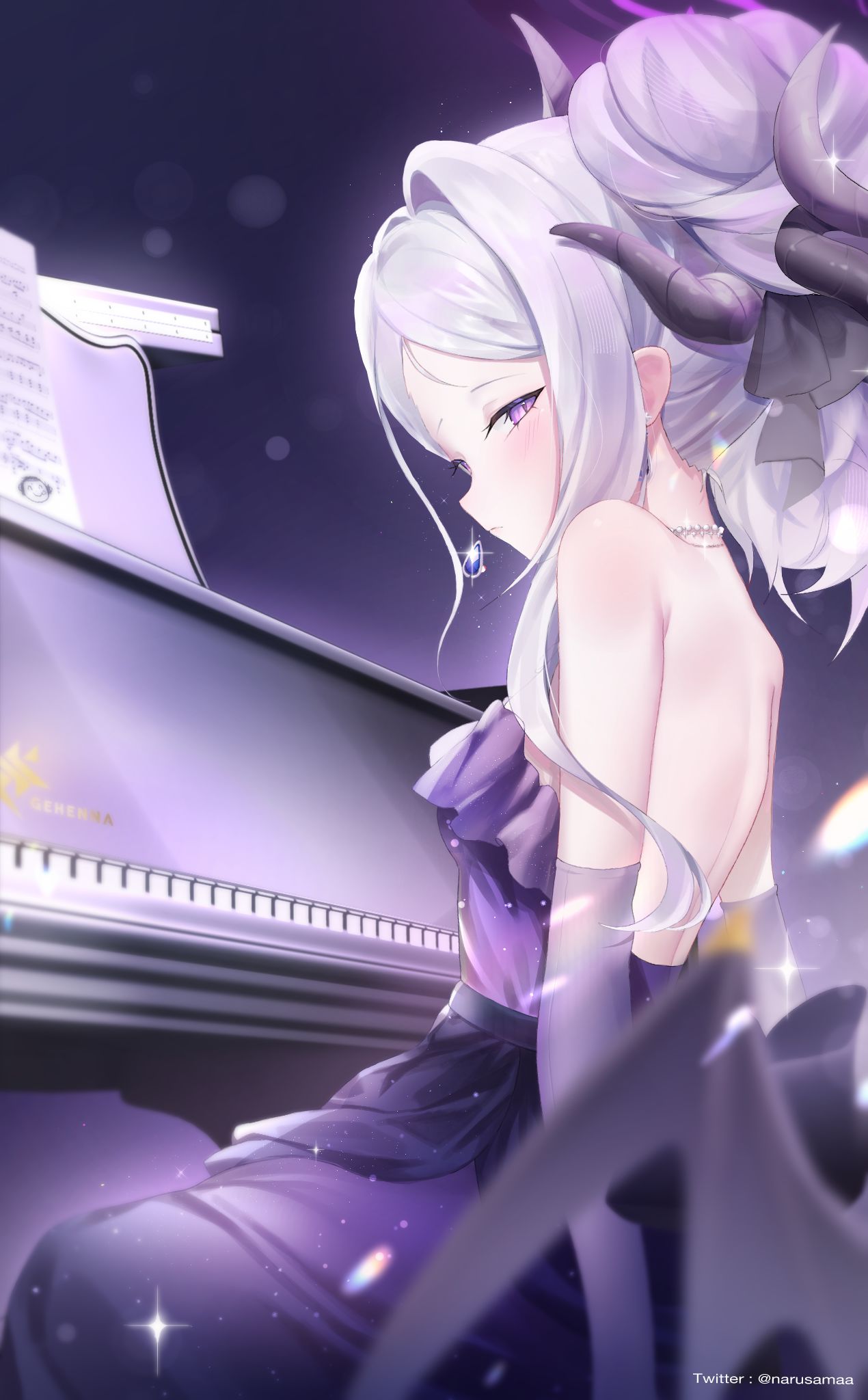 希娜（礼服）插画图片壁纸
