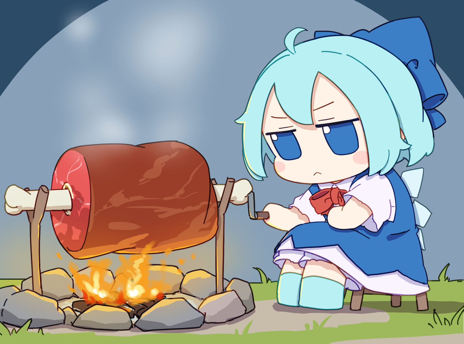 烤肉插画图片壁纸