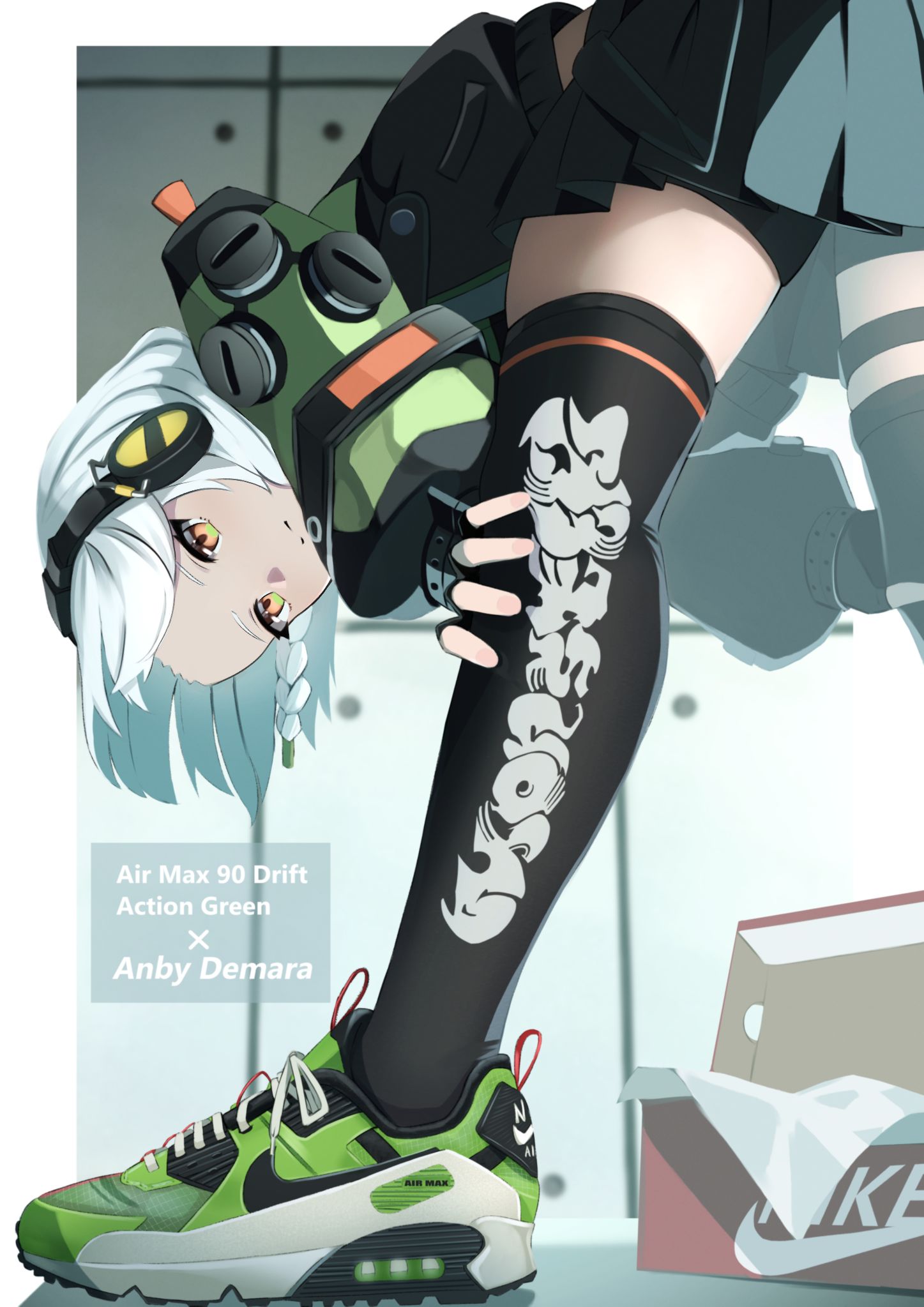 AirMax90Drift　×　AnbyDemara插画图片壁纸