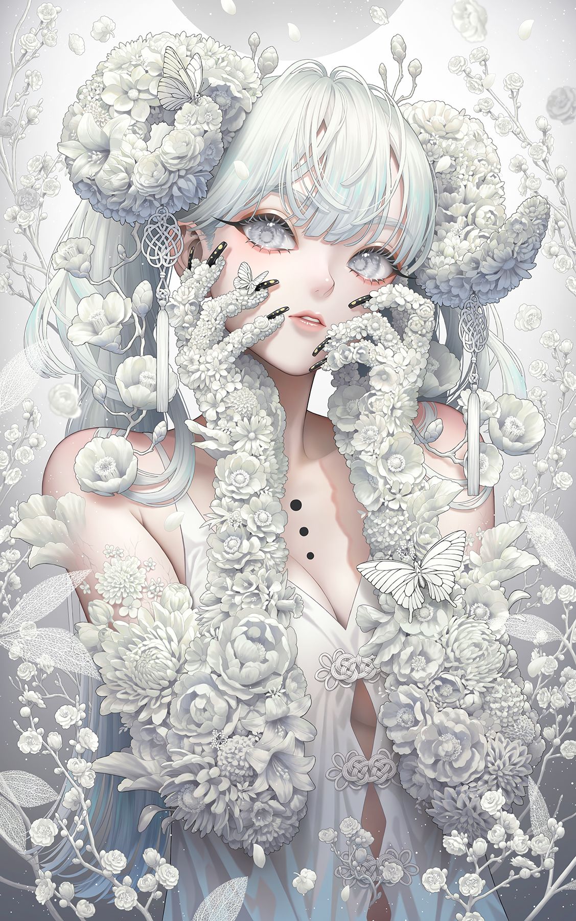 花鬼插画图片壁纸