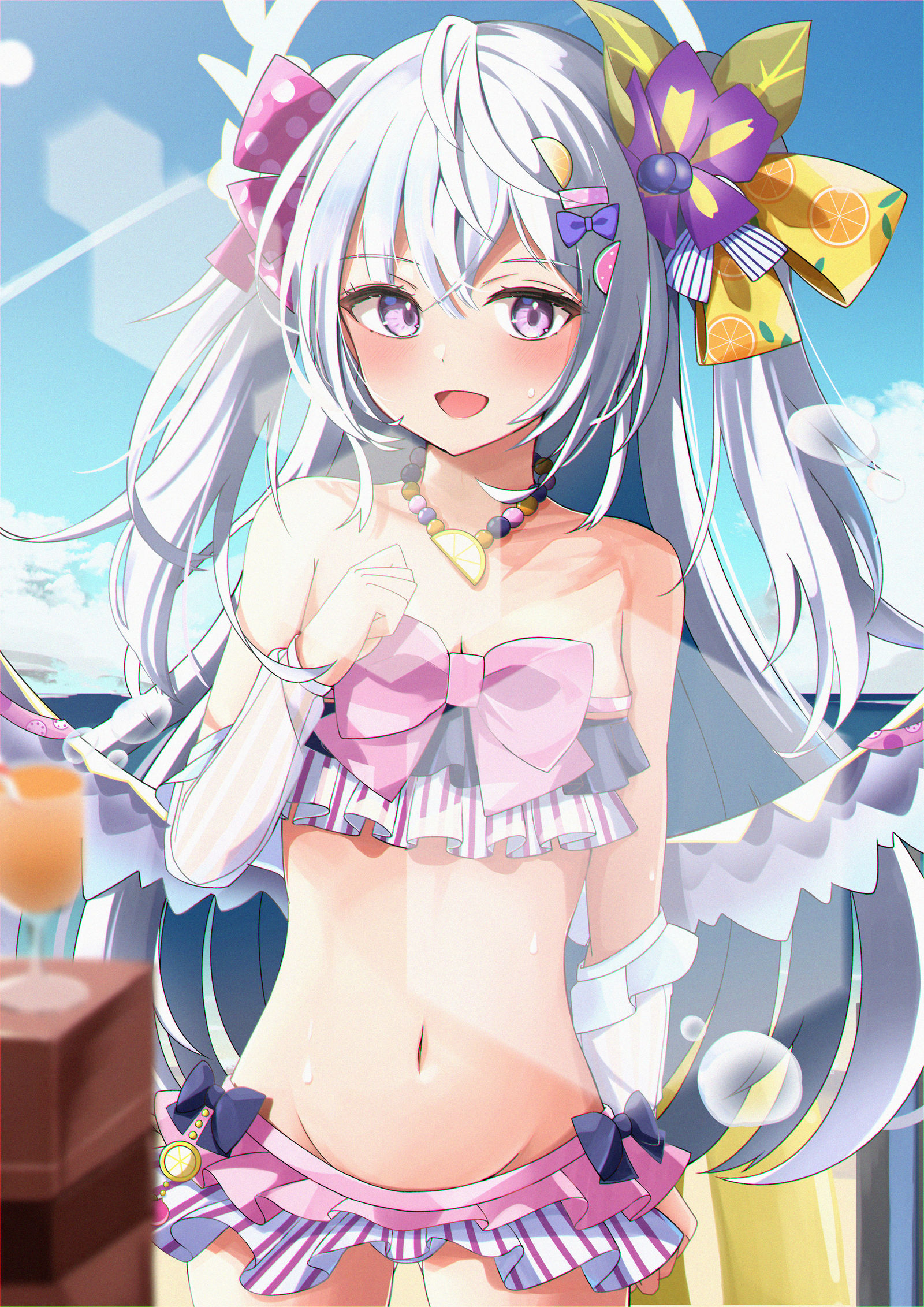 泳衣阿兹萨插画图片壁纸