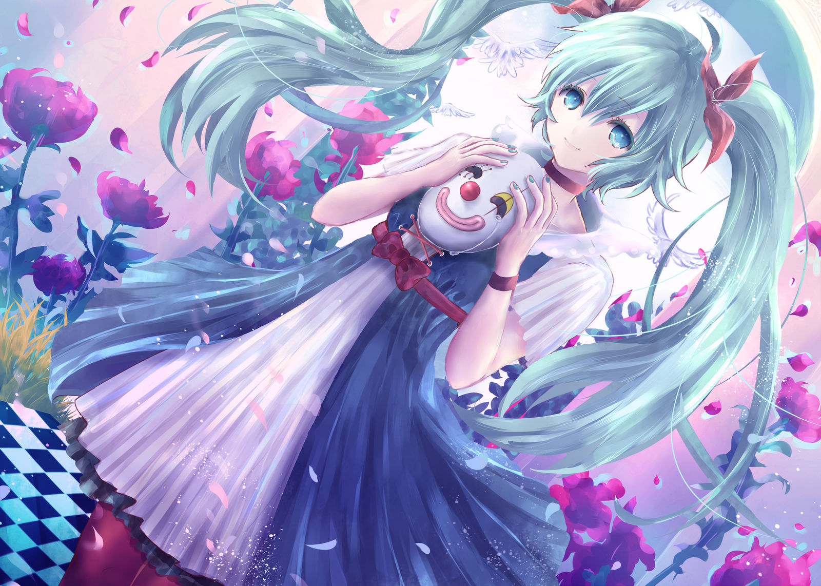 捉弄小丑插画图片壁纸