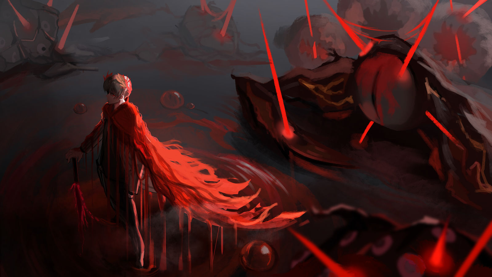 Red Gaze插画图片壁纸