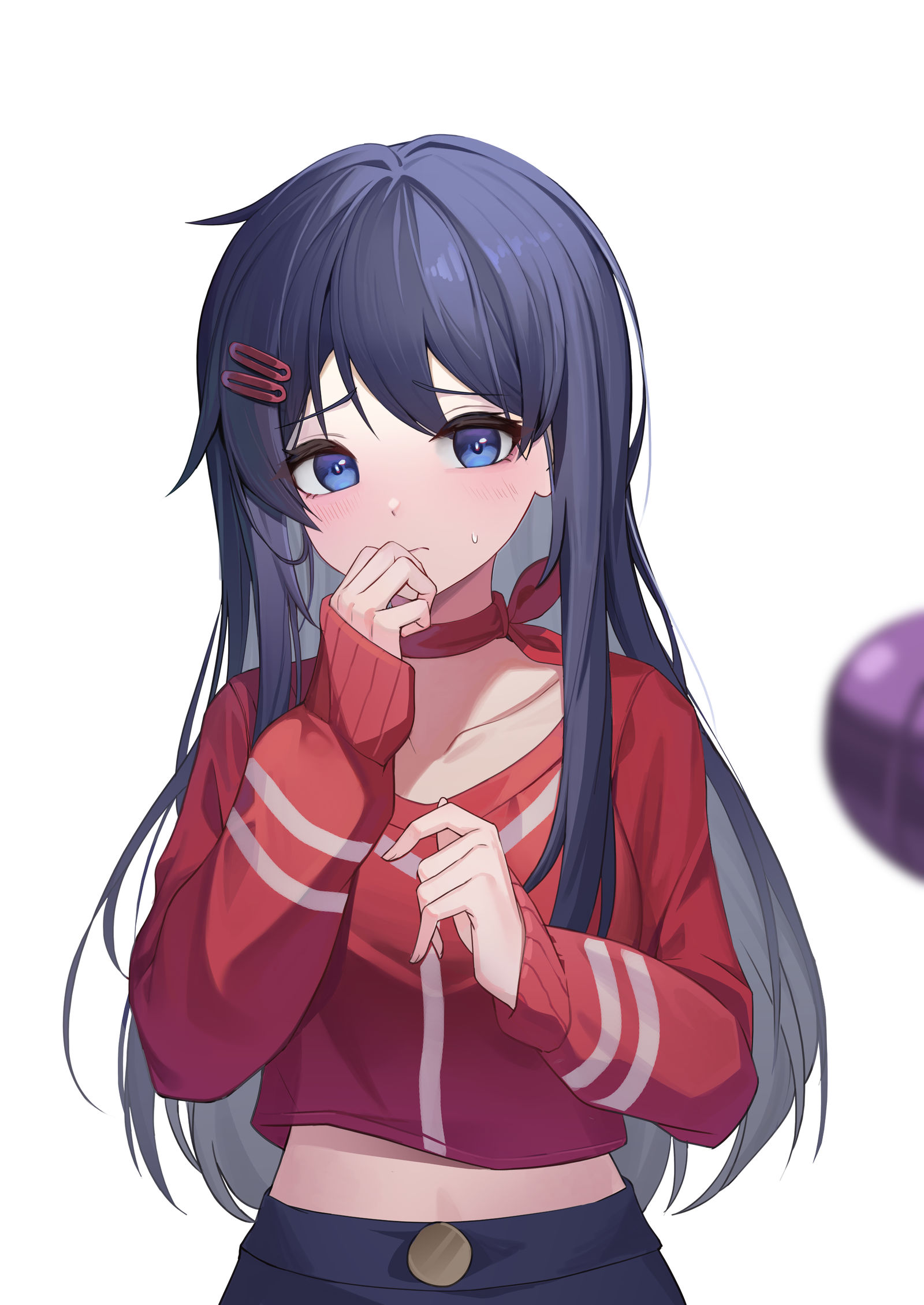 米塔和紫色心情插画图片壁纸