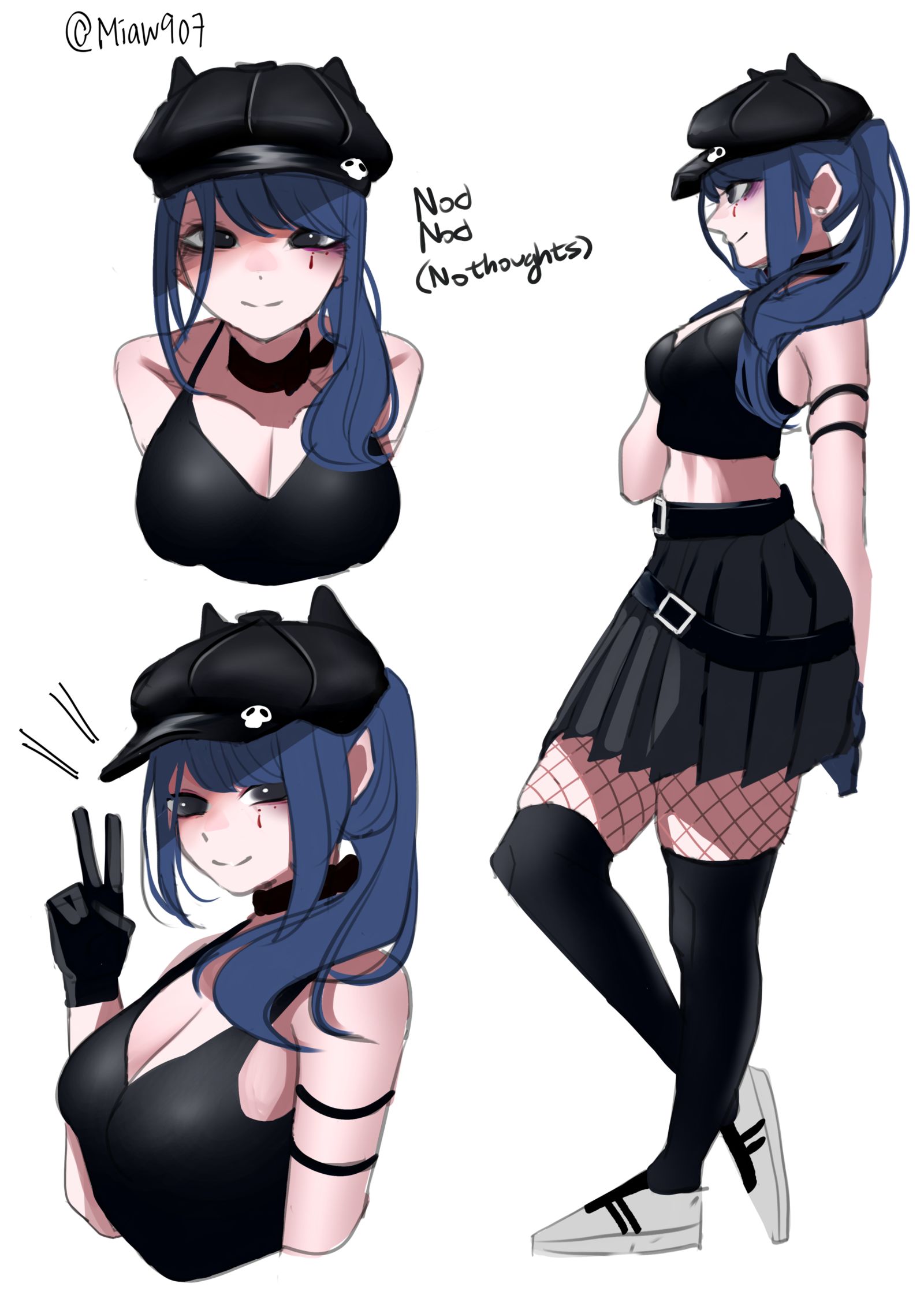 Emo cappie插画图片壁纸