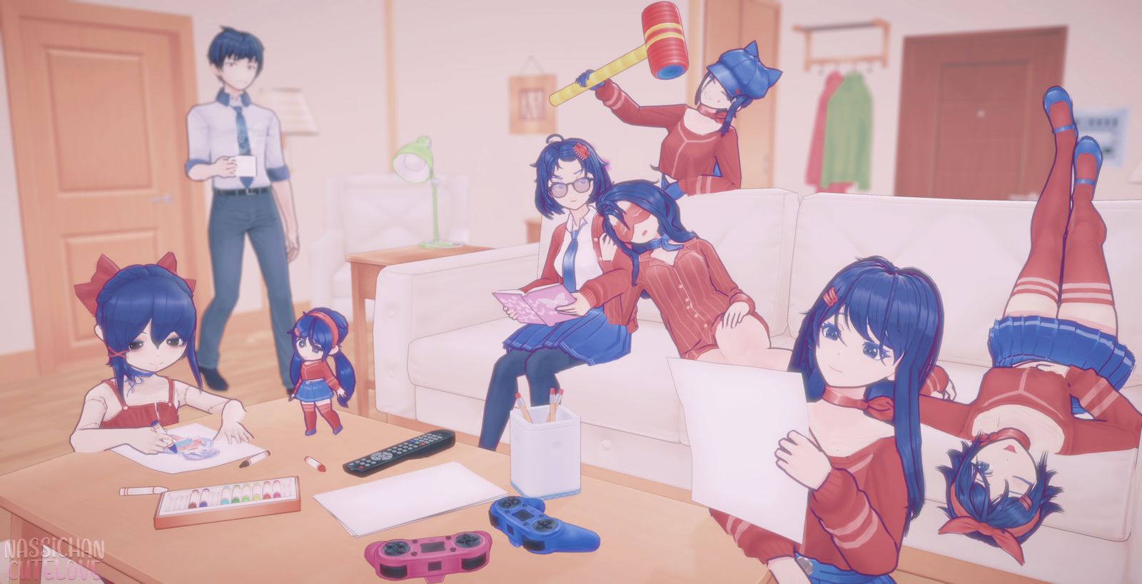 Friendly company插画图片壁纸