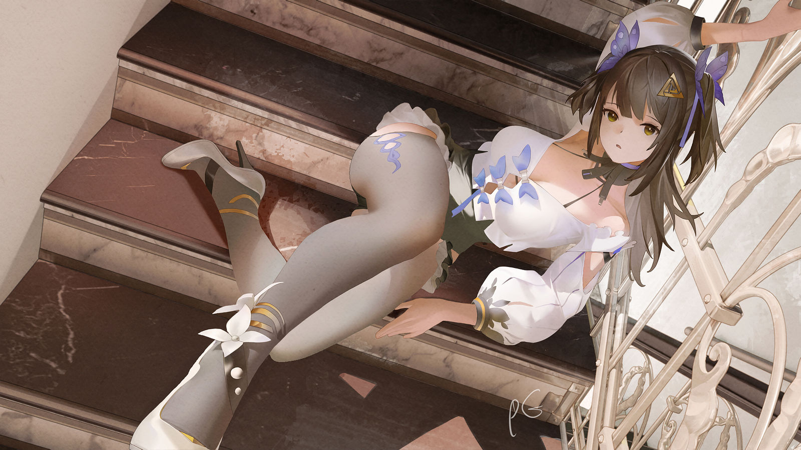 On the Stairs-女孩子尘白禁区