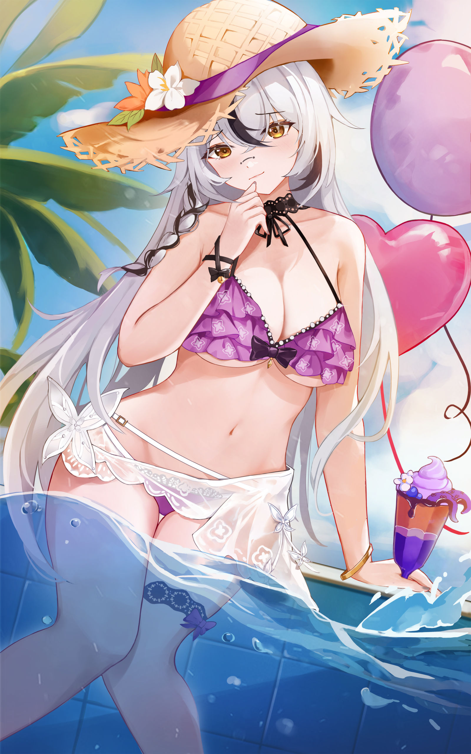 想与分析员共度夏日插画图片壁纸