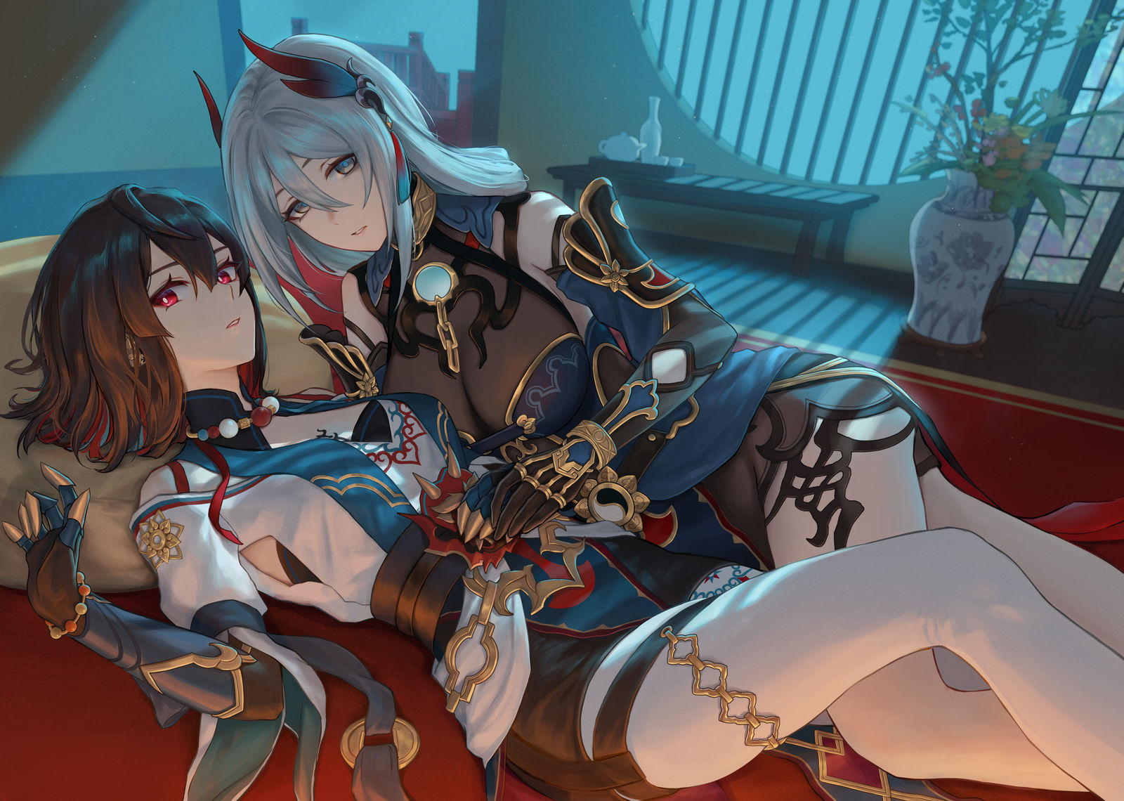 判官姉妹插画图片壁纸