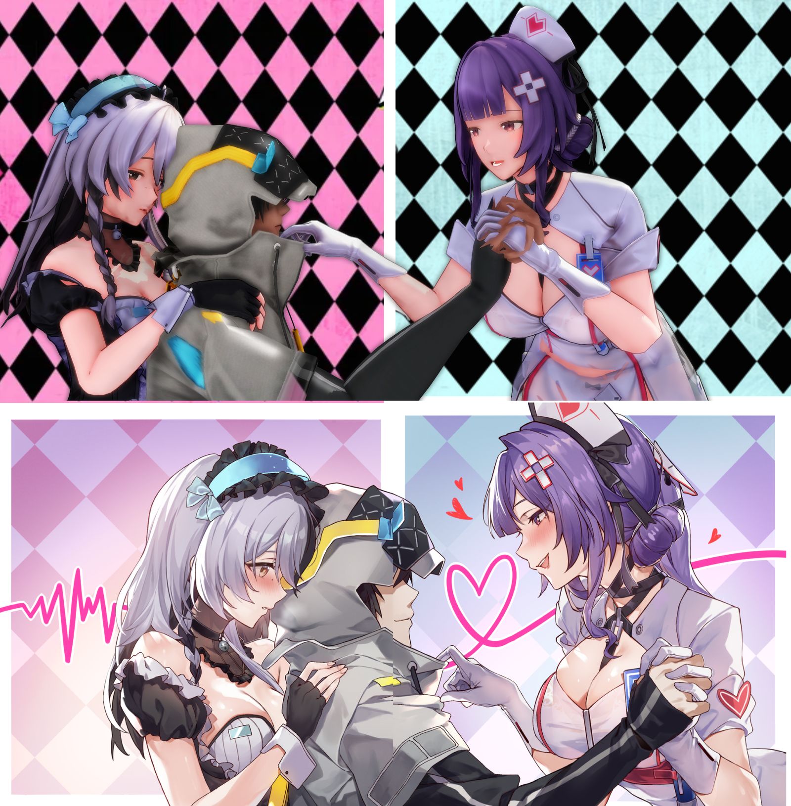 Enya and Cherno in Ver 1.7插画图片壁纸