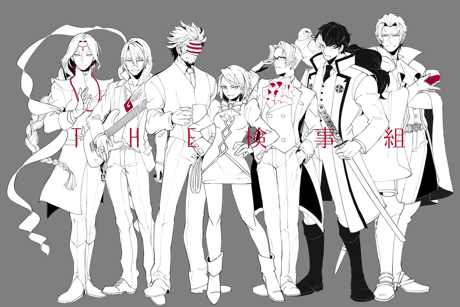 検事組插画图片壁纸