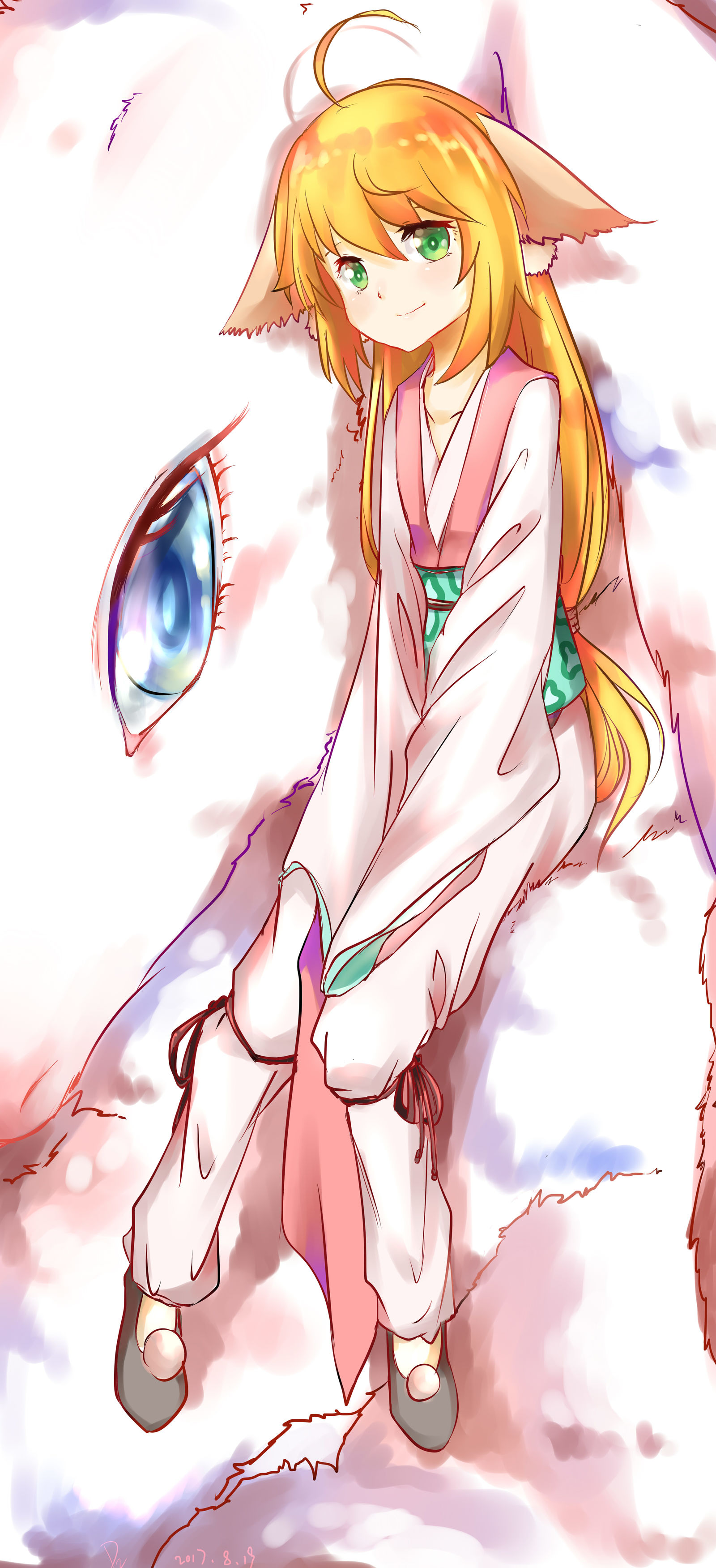 兔子和苏苏插画图片壁纸
