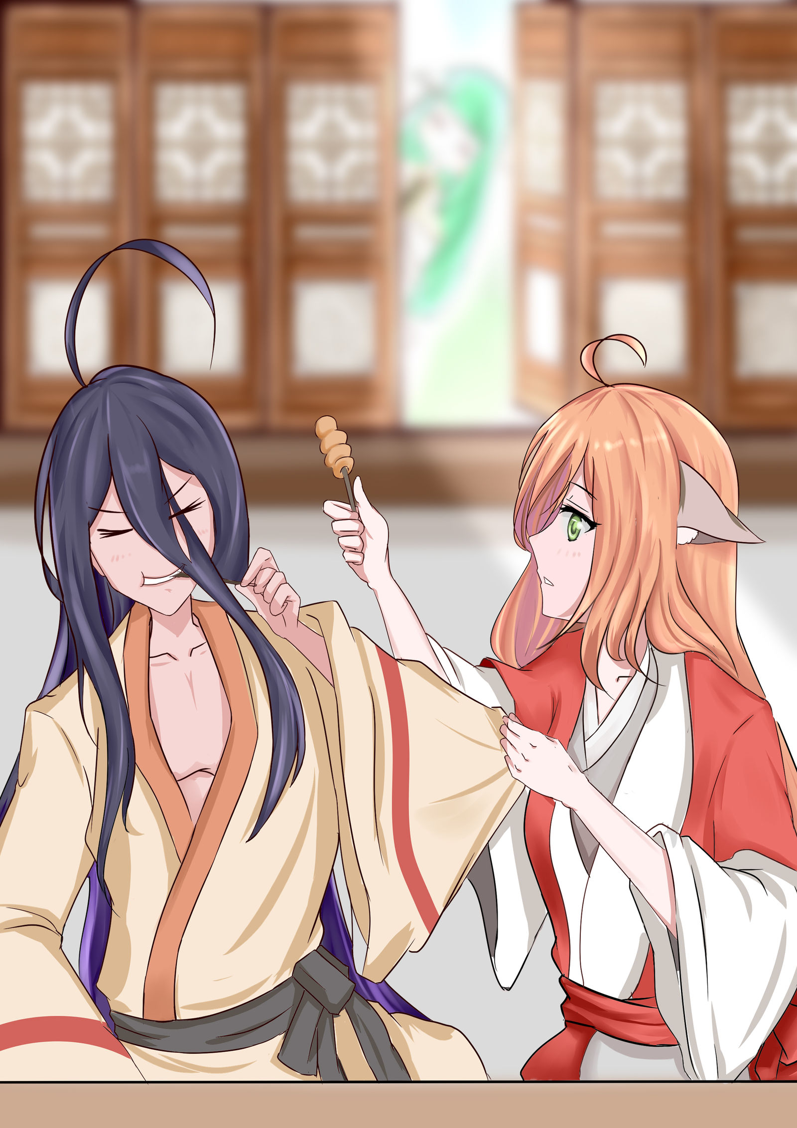 小红娘插画图片壁纸