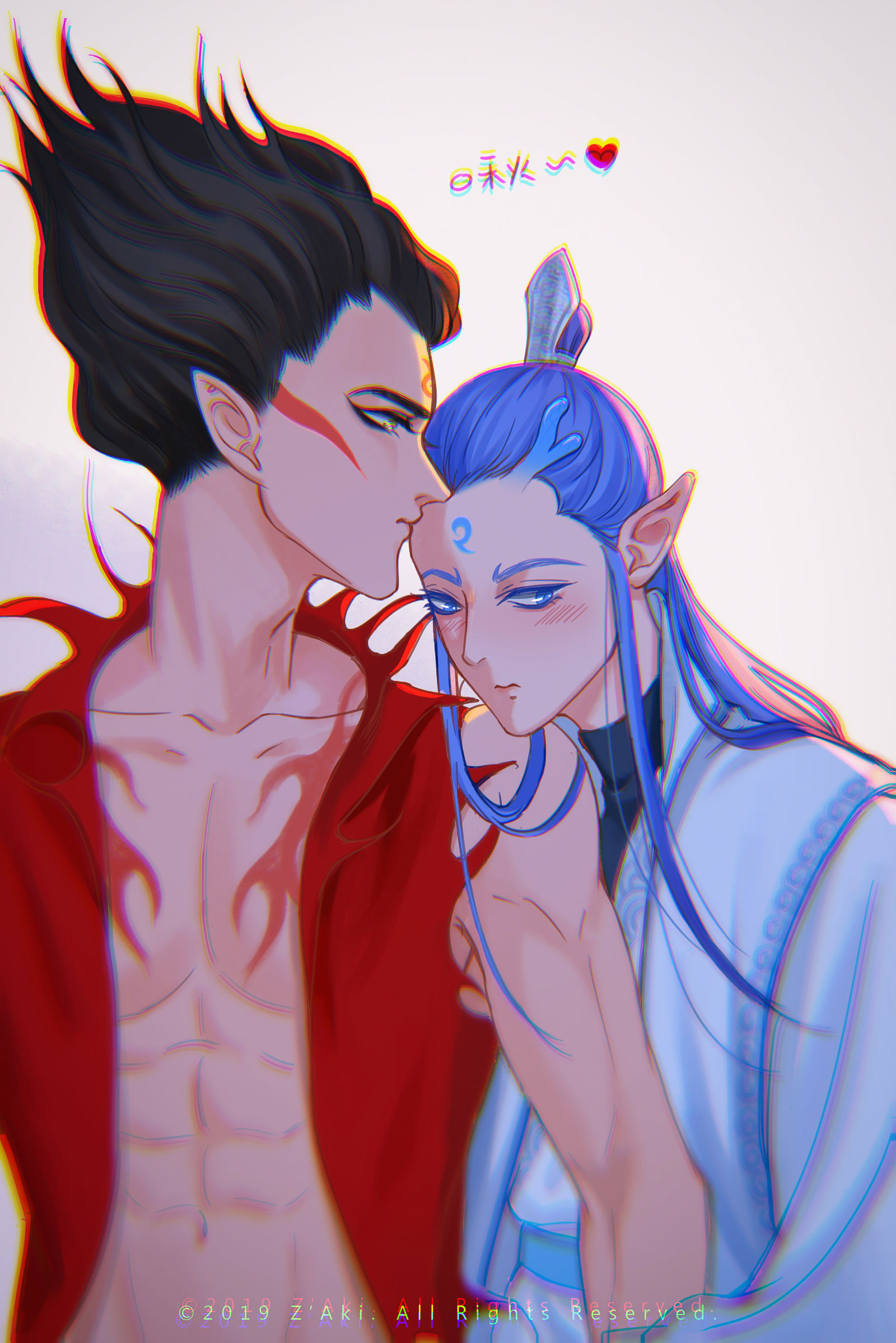 啾～插画图片壁纸
