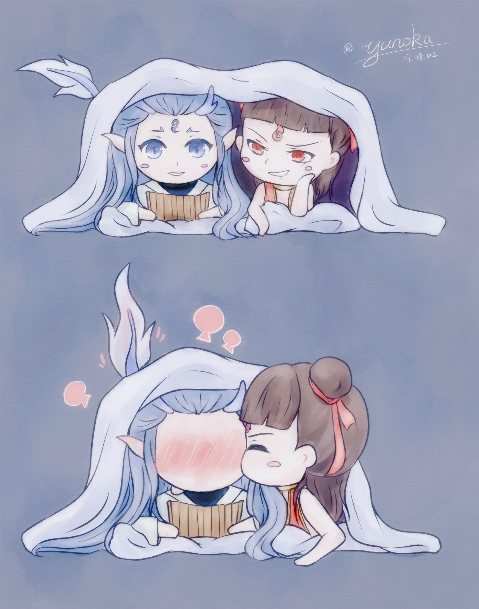 哪吒&敖丙插画图片壁纸