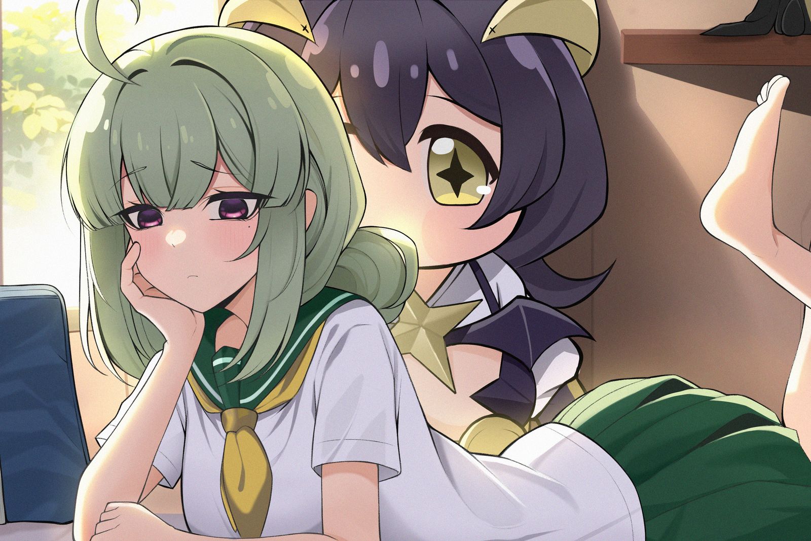 憧憬着魔法少女插画图片壁纸