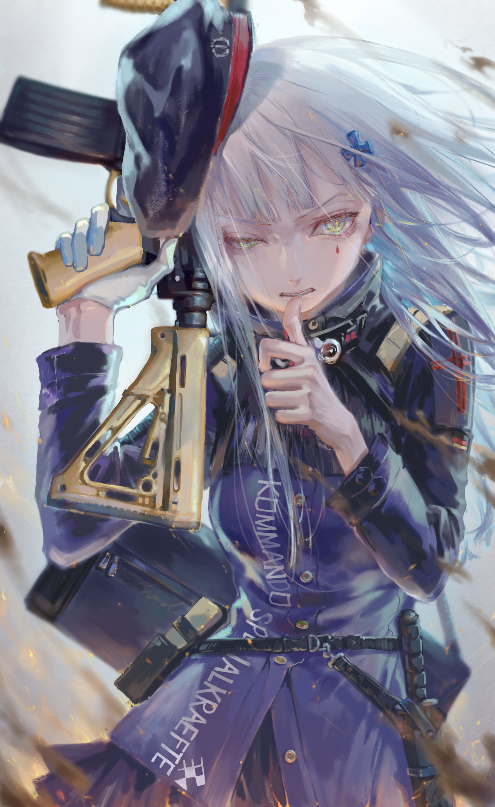 HK416插画图片壁纸