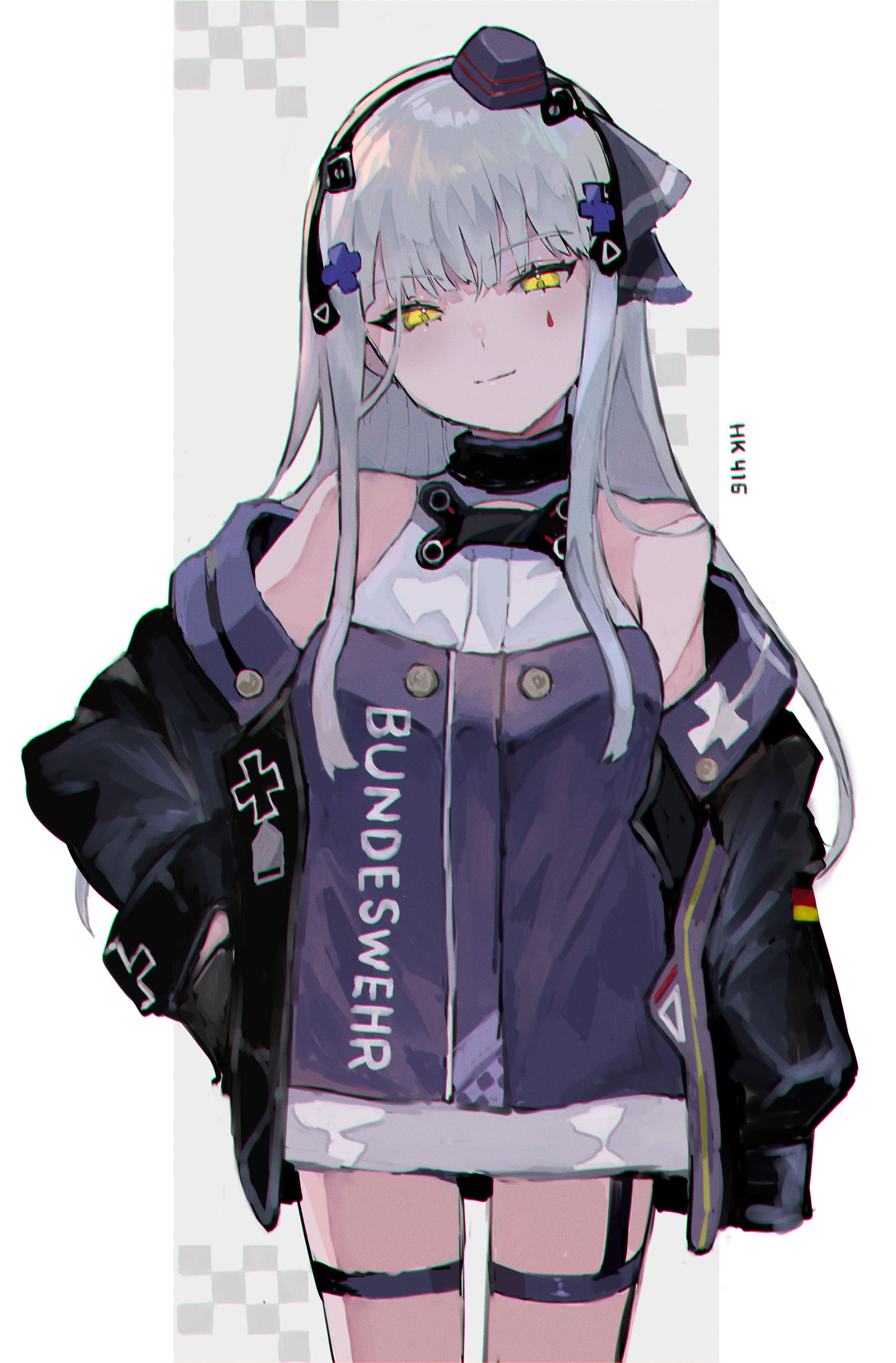 HK416插画图片壁纸