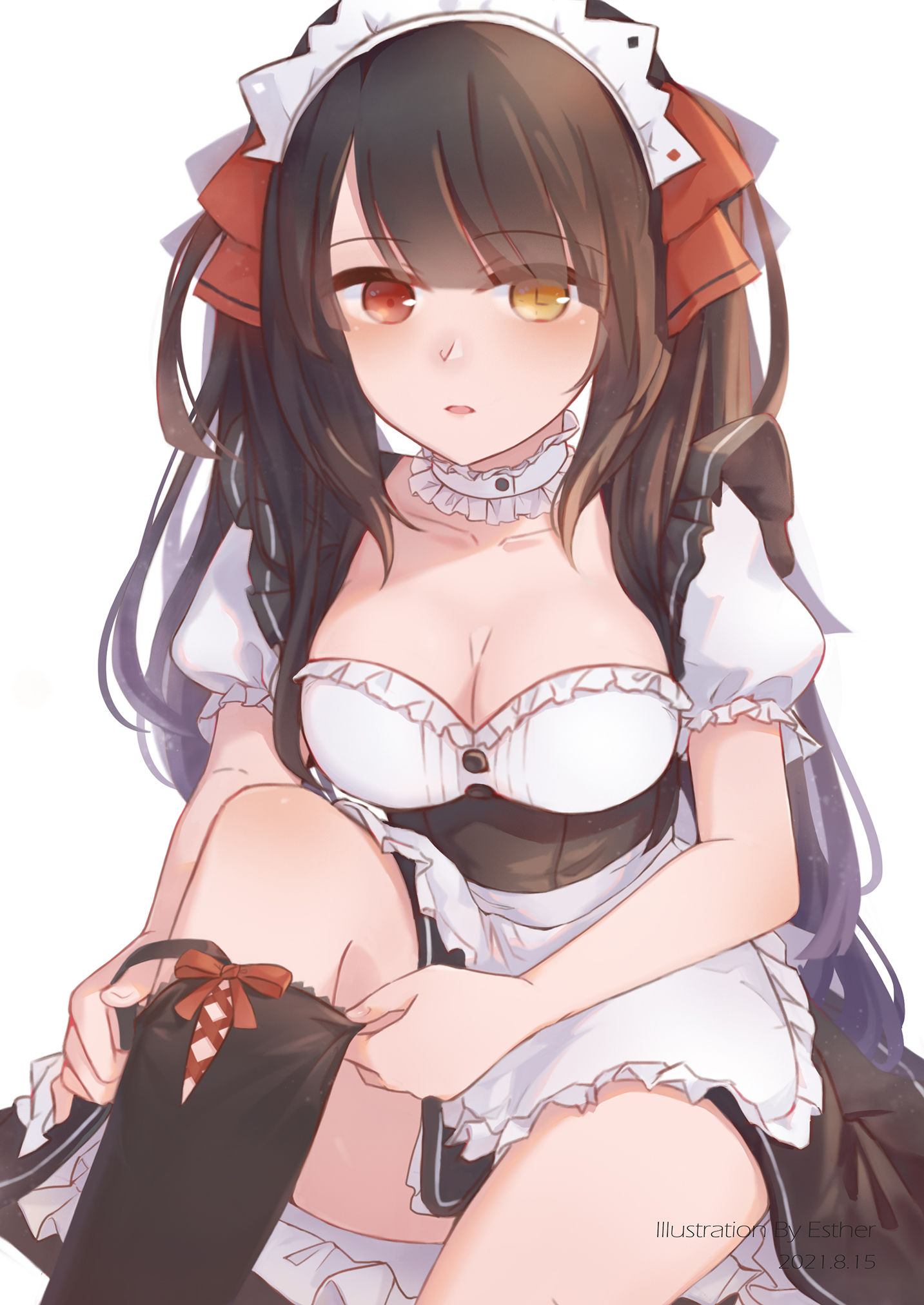 Kurumi 女僕头像同人高清图
