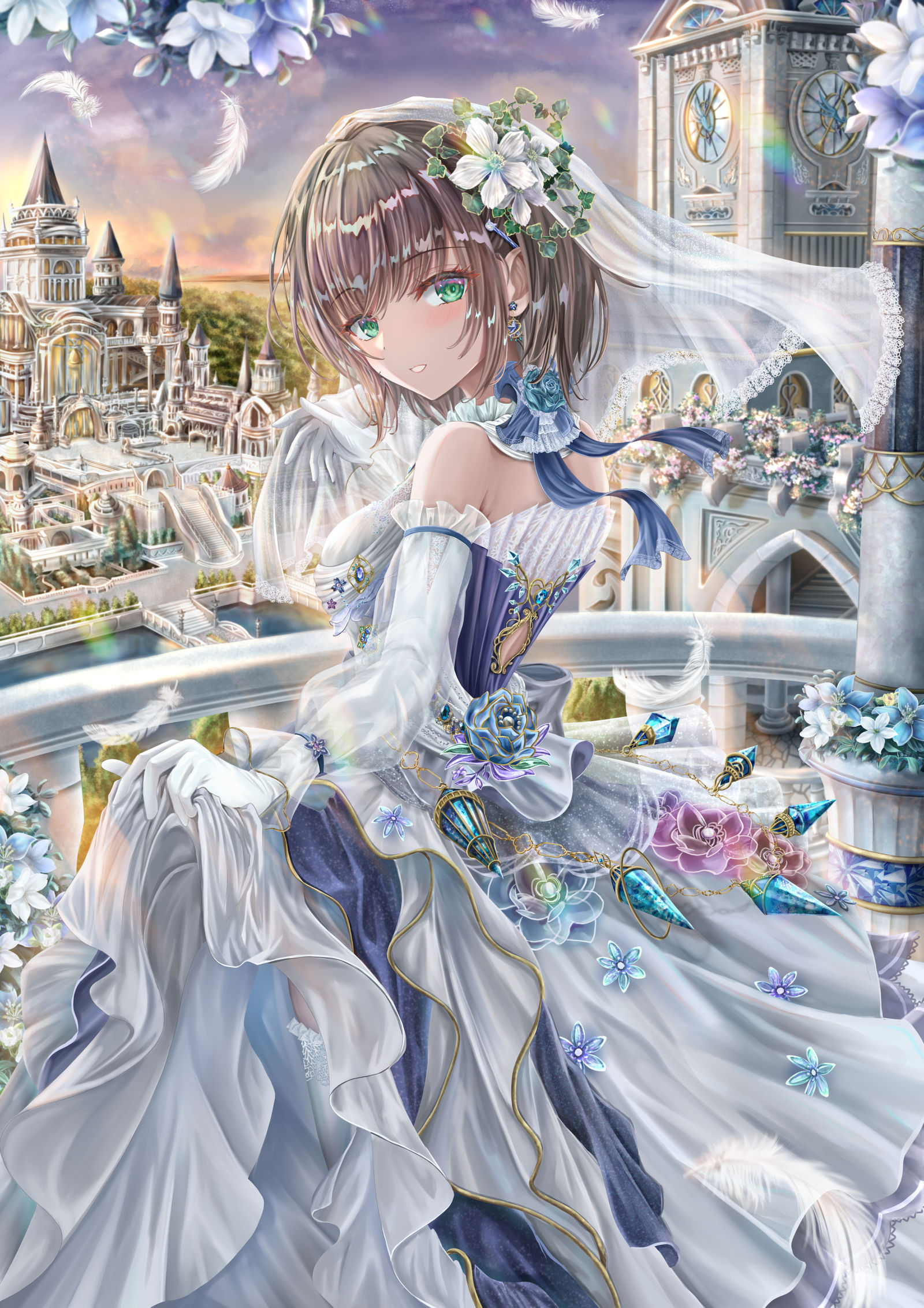 婚礼苍井插画图片壁纸