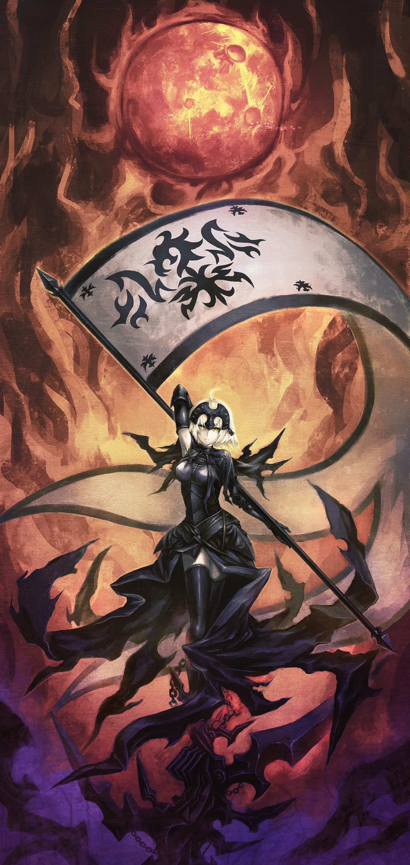 赤月．怒．戦火插画图片壁纸