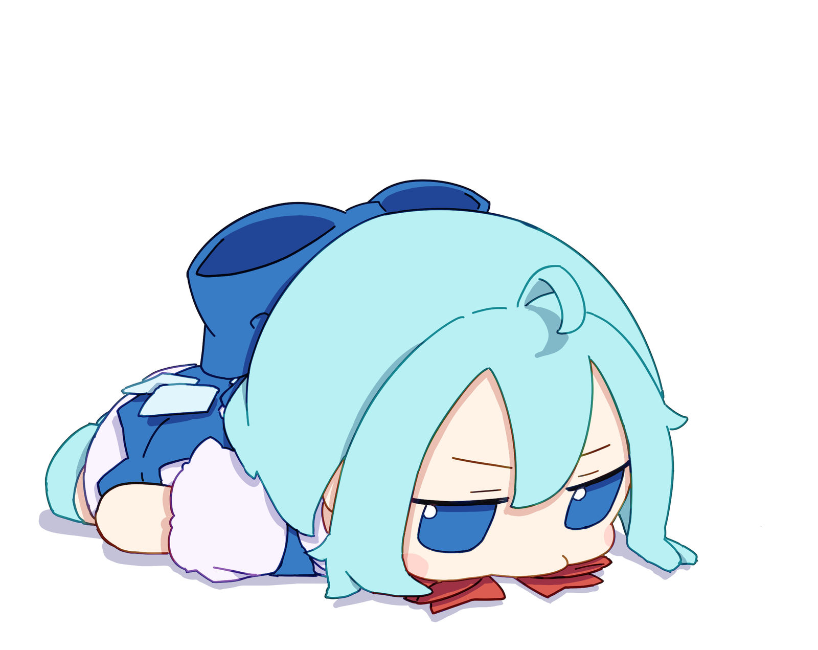 卧倒插画图片壁纸