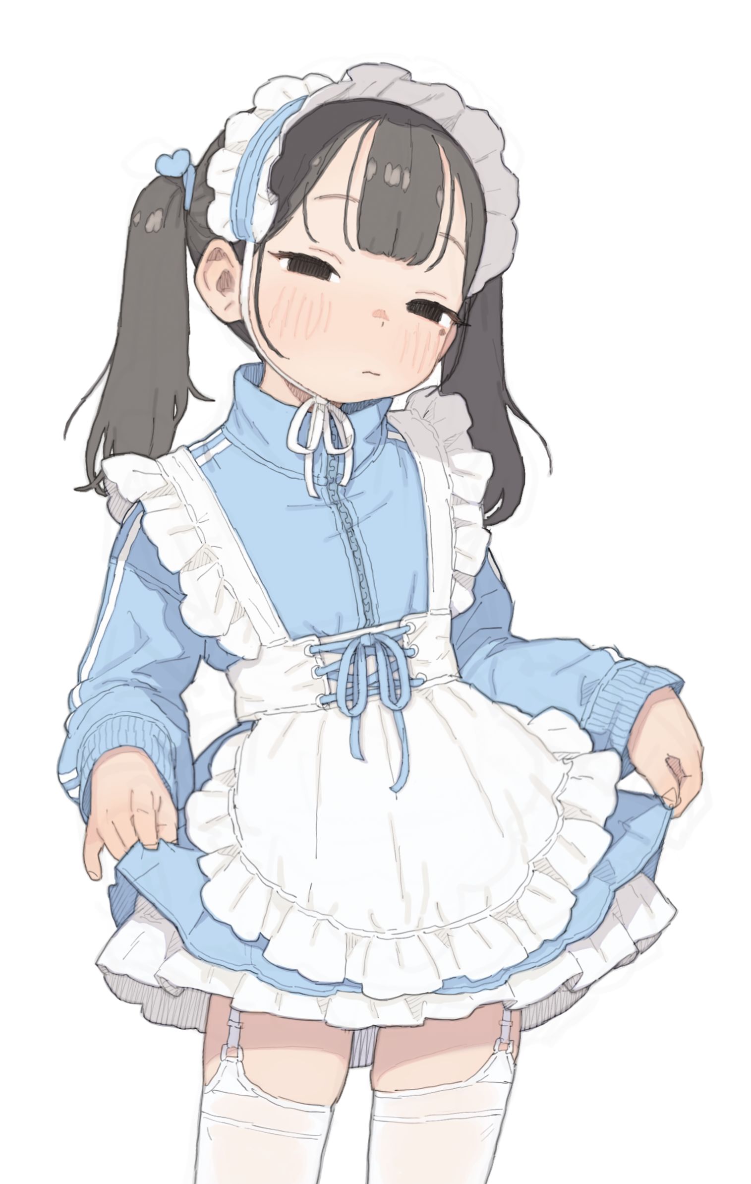 淡蓝色女仆