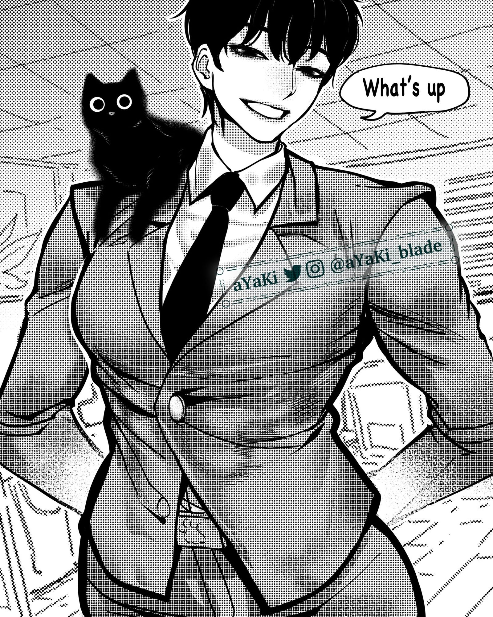 漫画风格-肌肉娘白领丽人