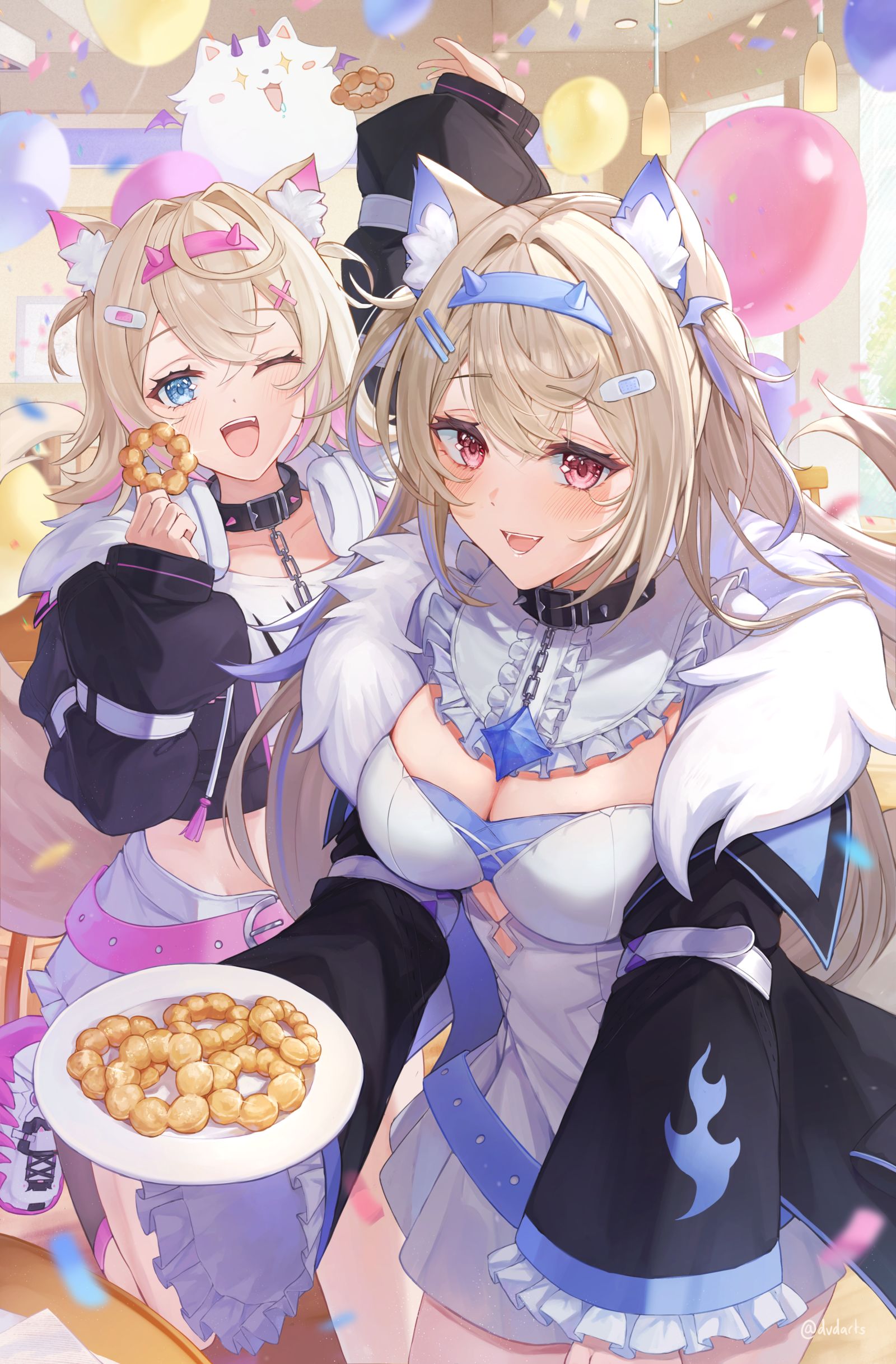 庞·德·林格派对插画图片壁纸