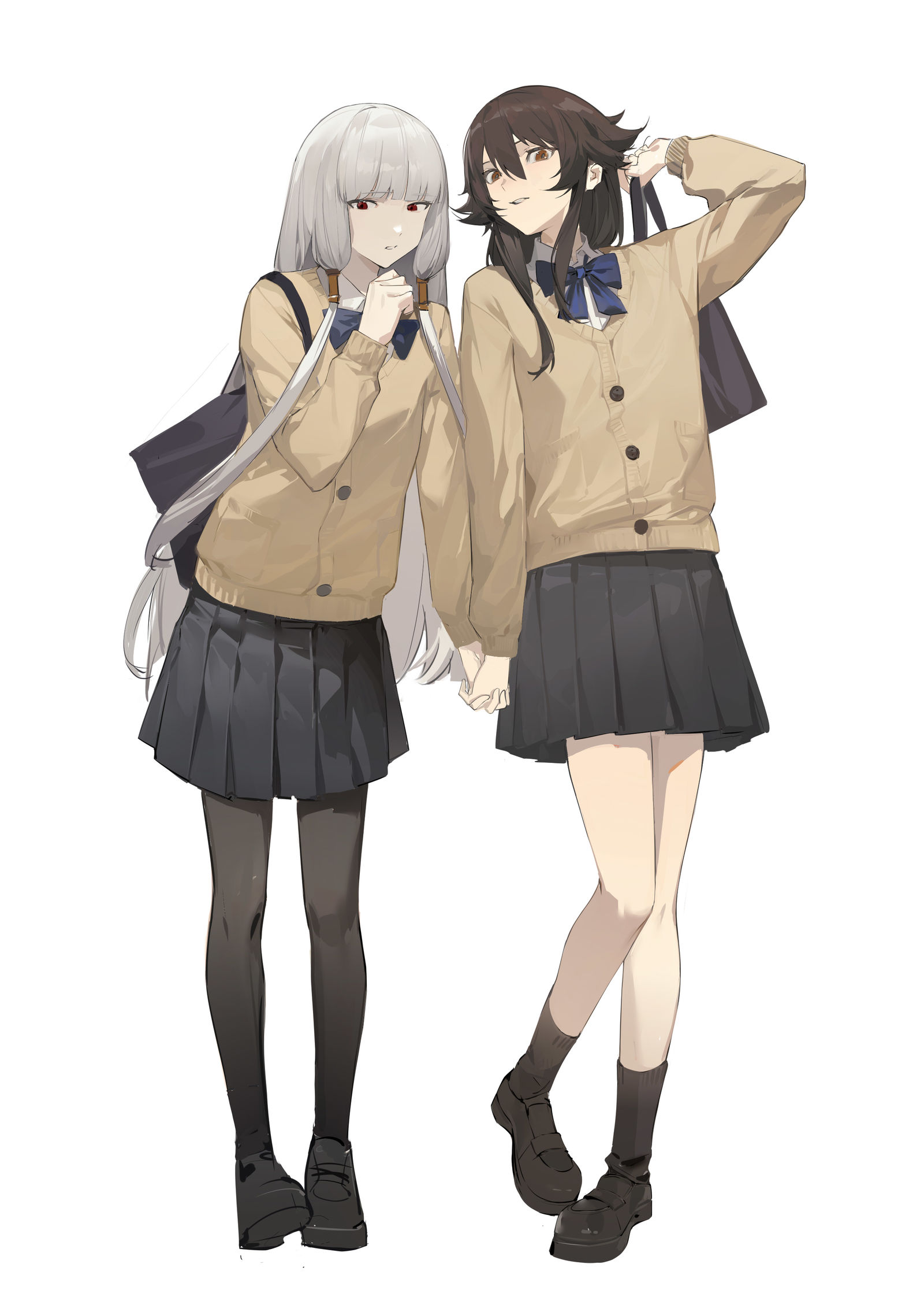 休水jk插画图片壁纸