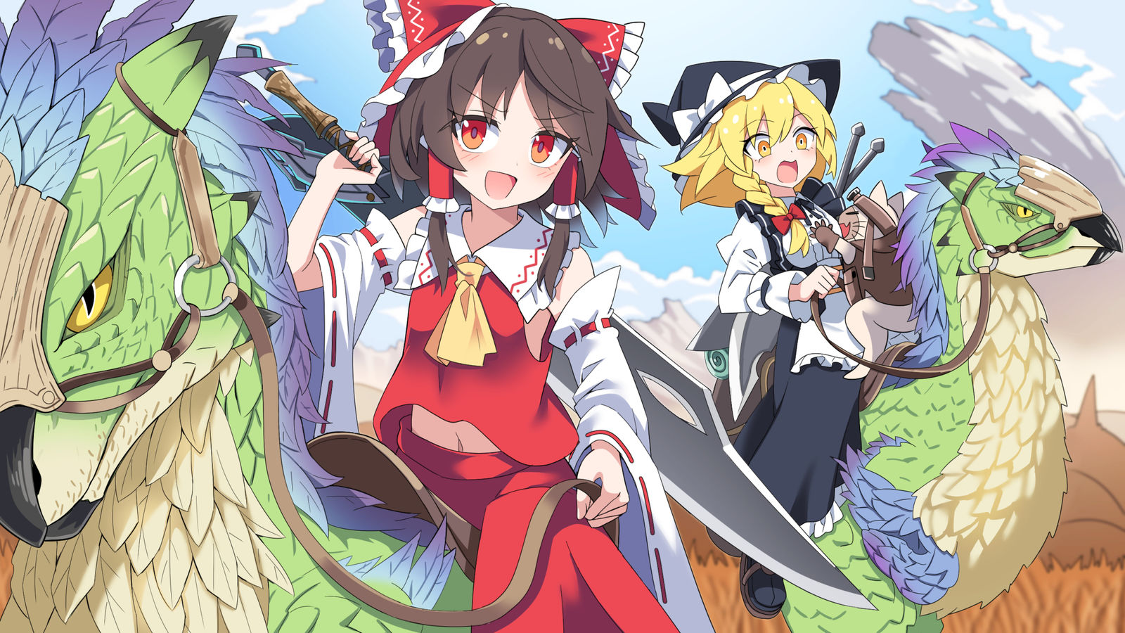 一起狩猎吧！插画图片壁纸