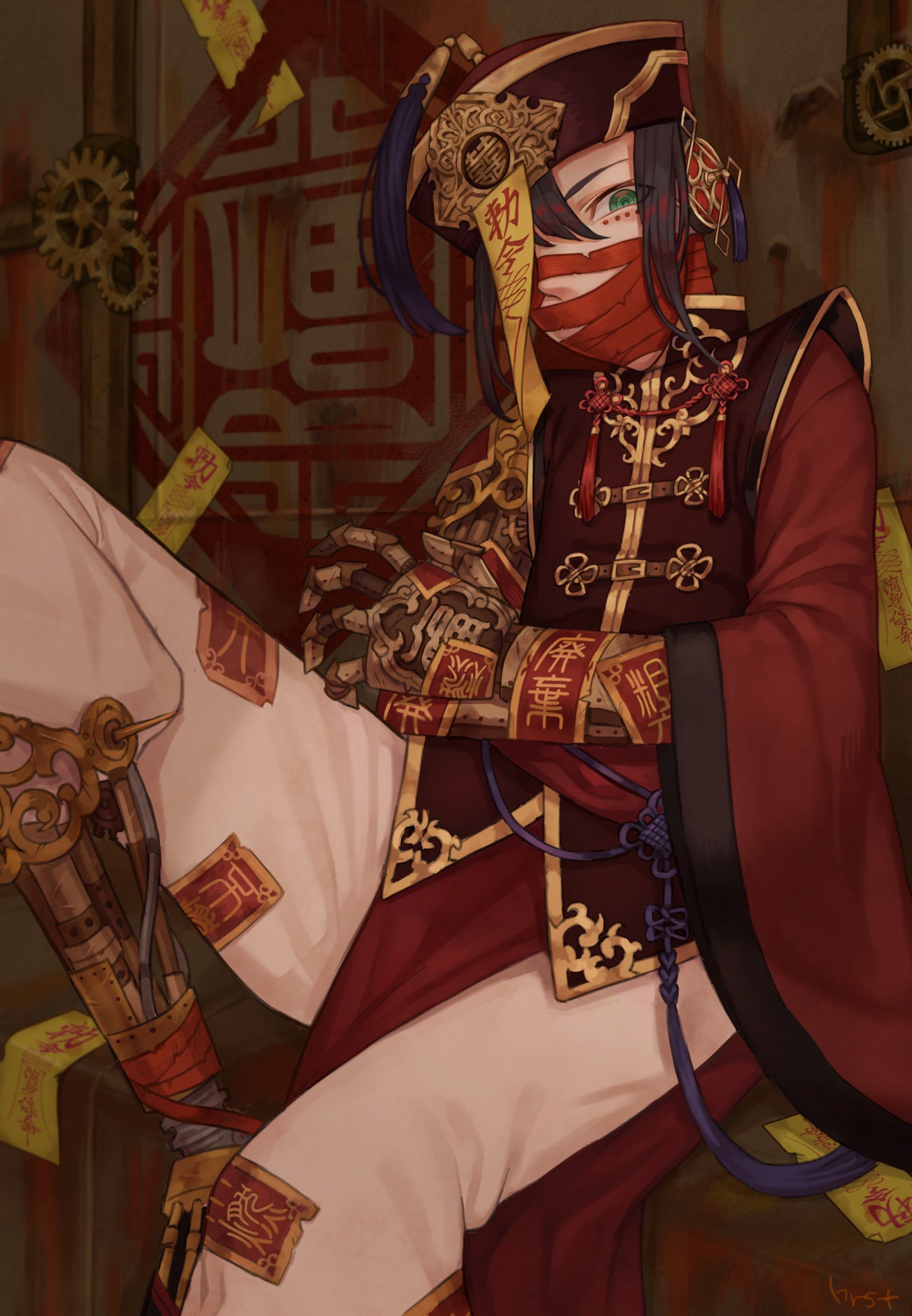 中华蒸汽朋克插画图片壁纸