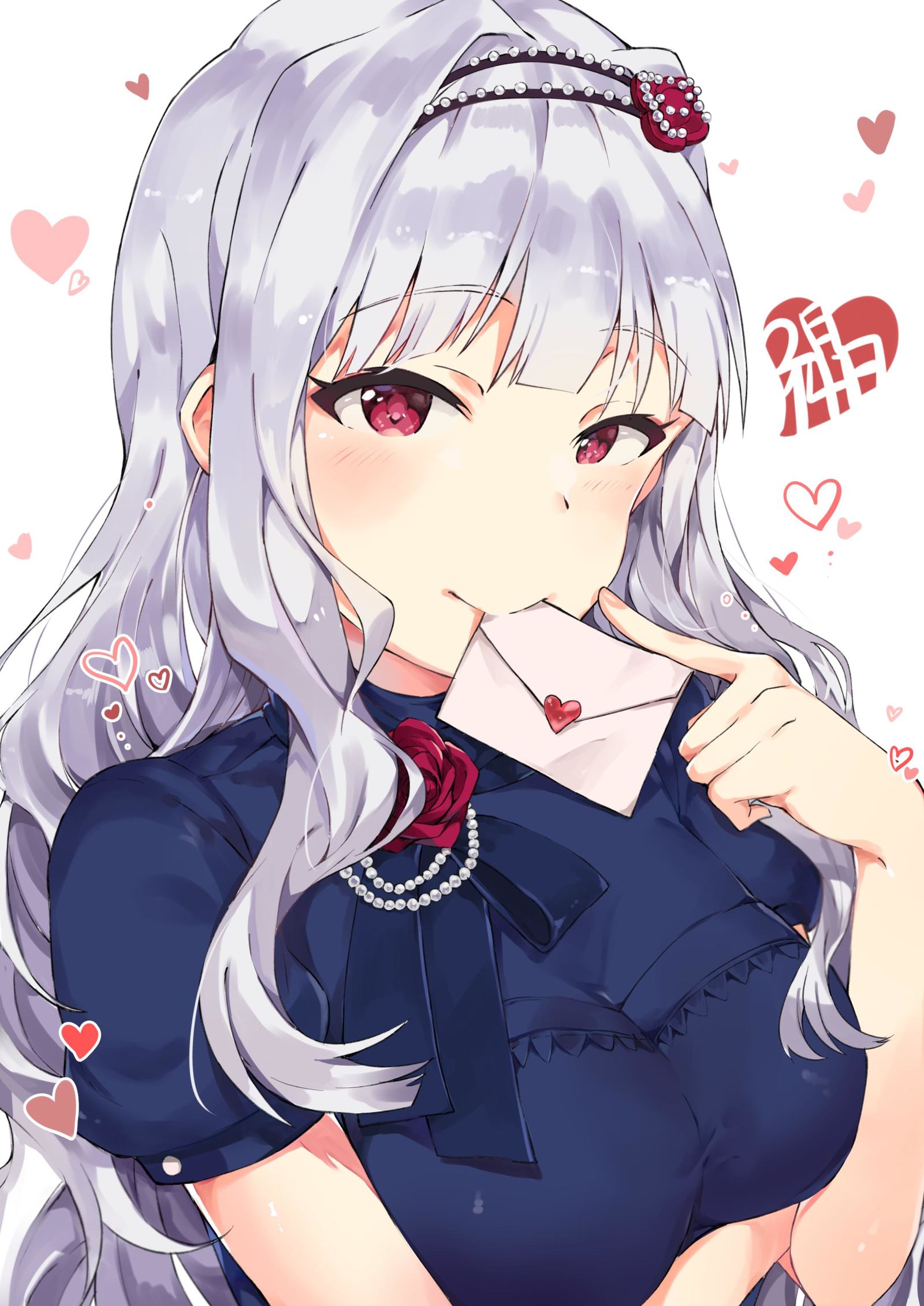 情人节四条贵音插画图片壁纸