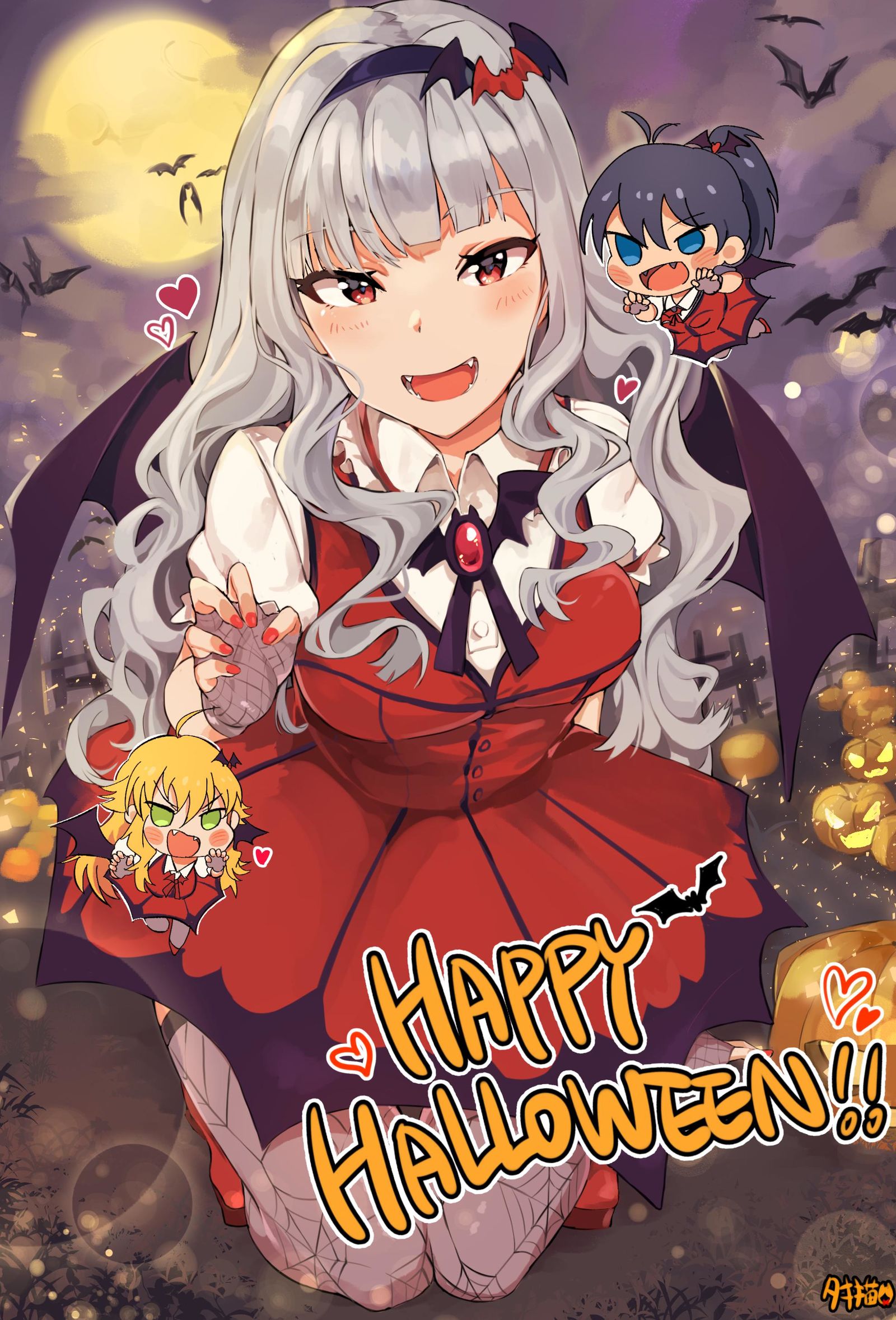 迟到了的万圣节画插画图片壁纸