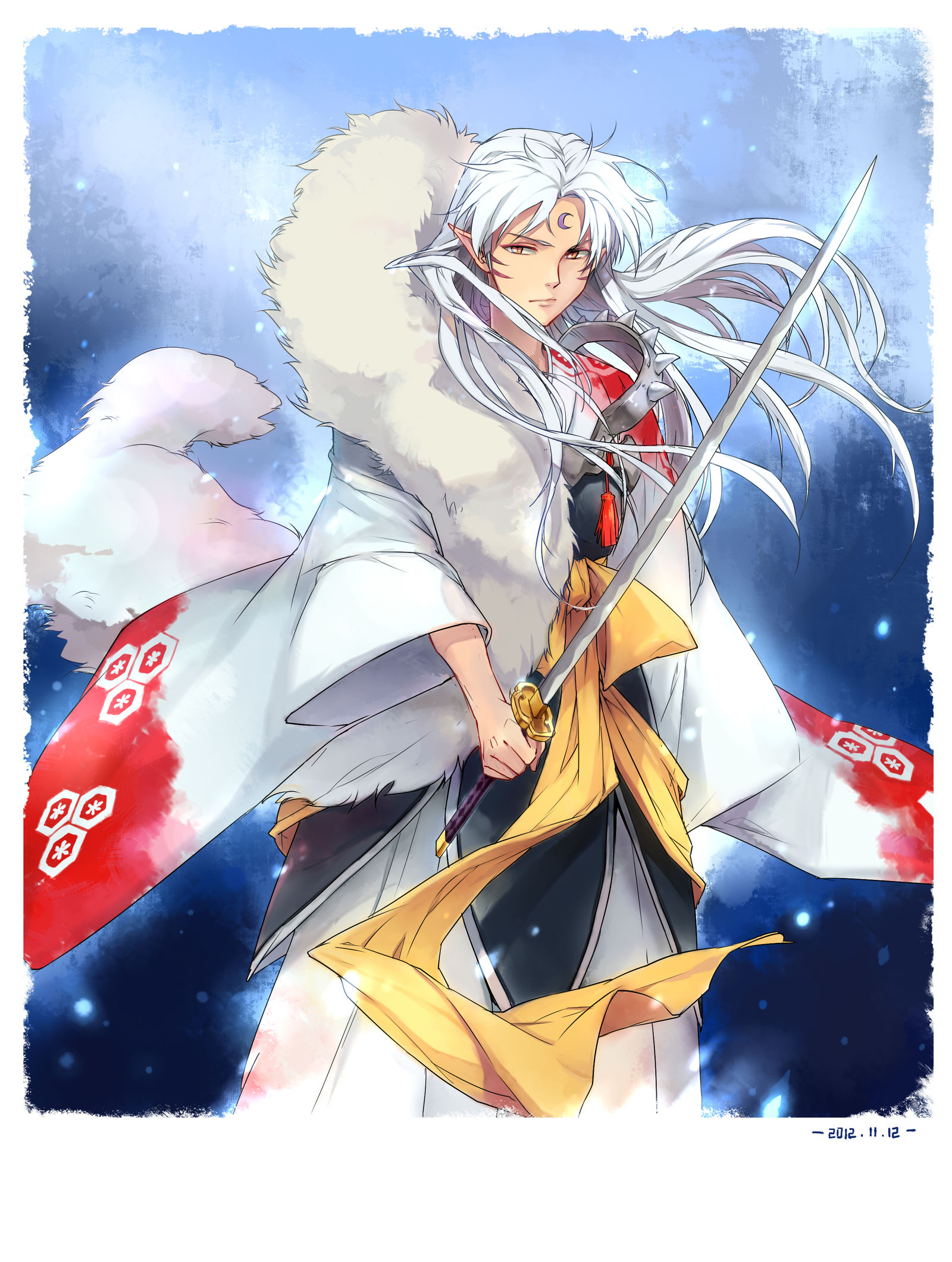 殺生丸插画图片壁纸