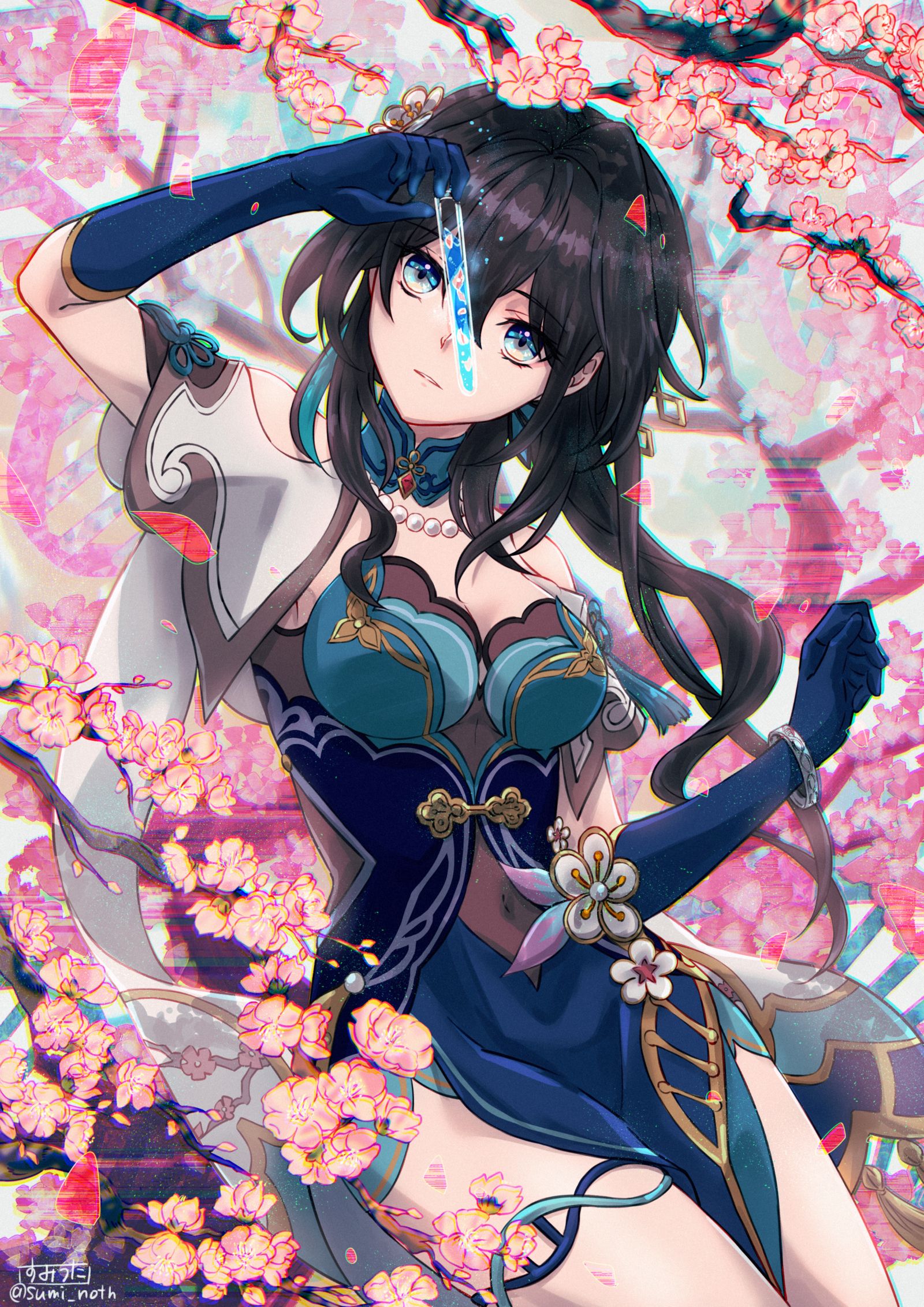 潜藏在花中的少女之瞳