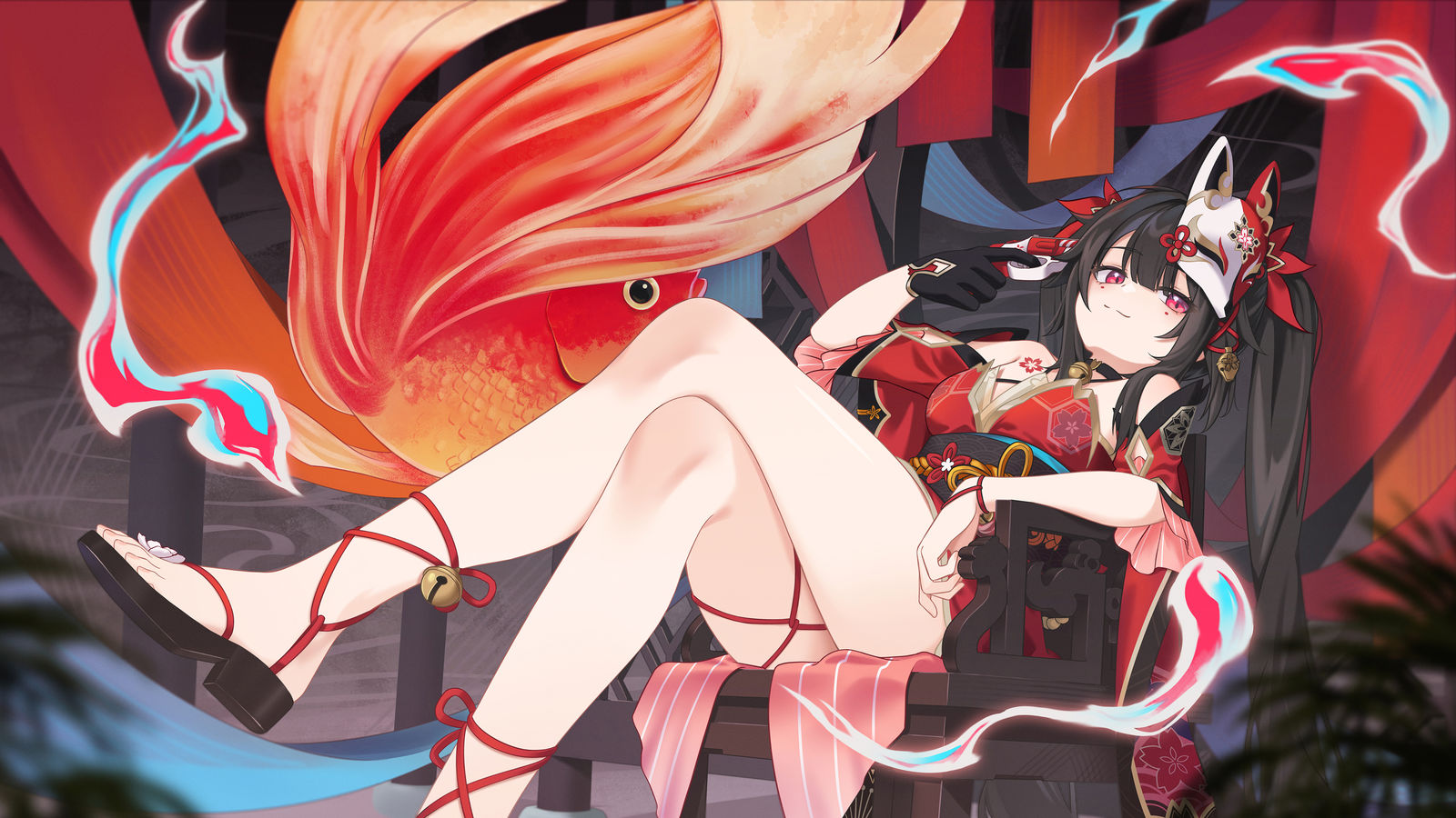花火插画图片壁纸