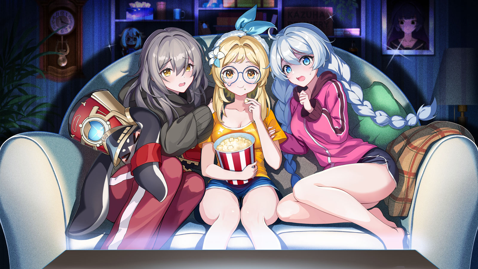 Horror Movie party插画图片壁纸